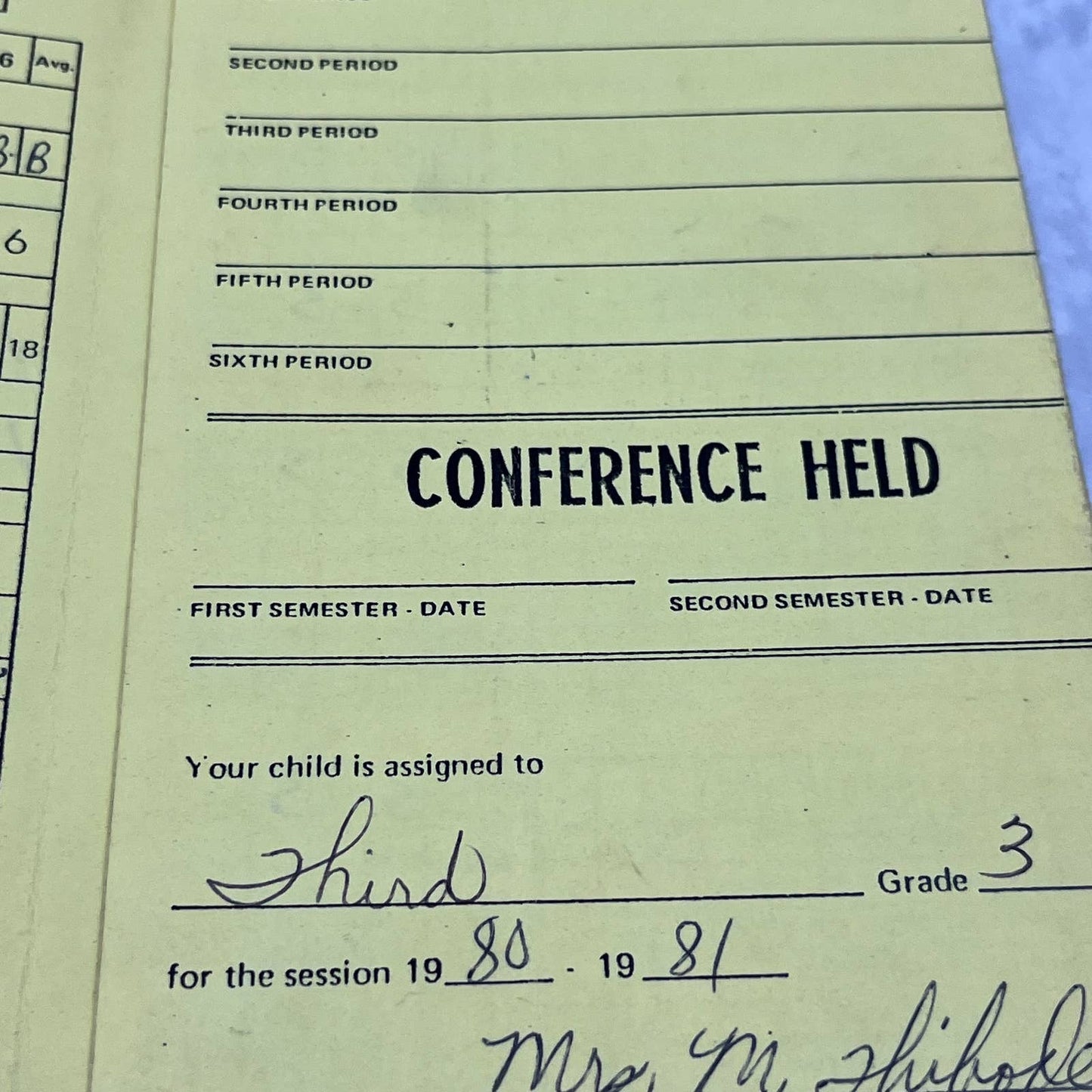1980 Student Report Card Shari Lewis Rosteet School Calcasieu Lake Charles EA4