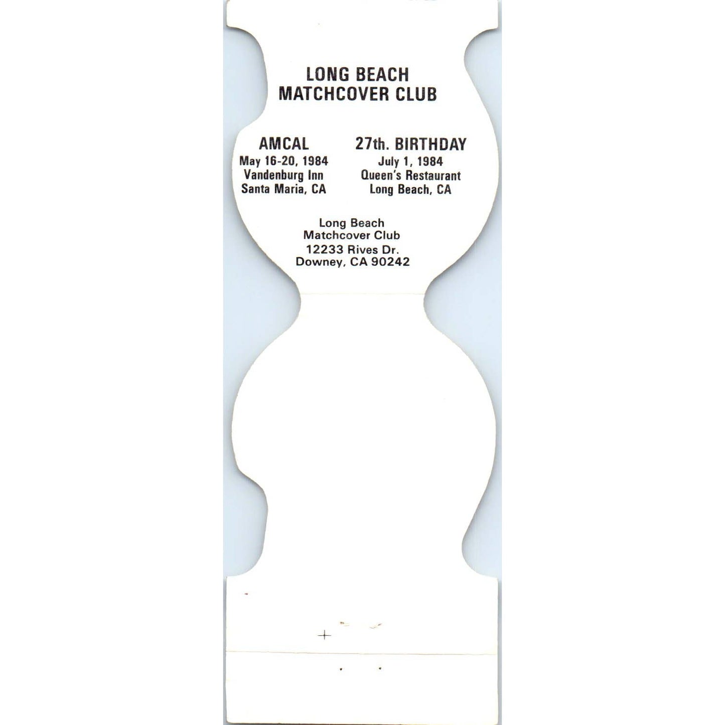 1980s Los Angeles Rams NFL Helmet Football Matchbook Cover SA1-M4