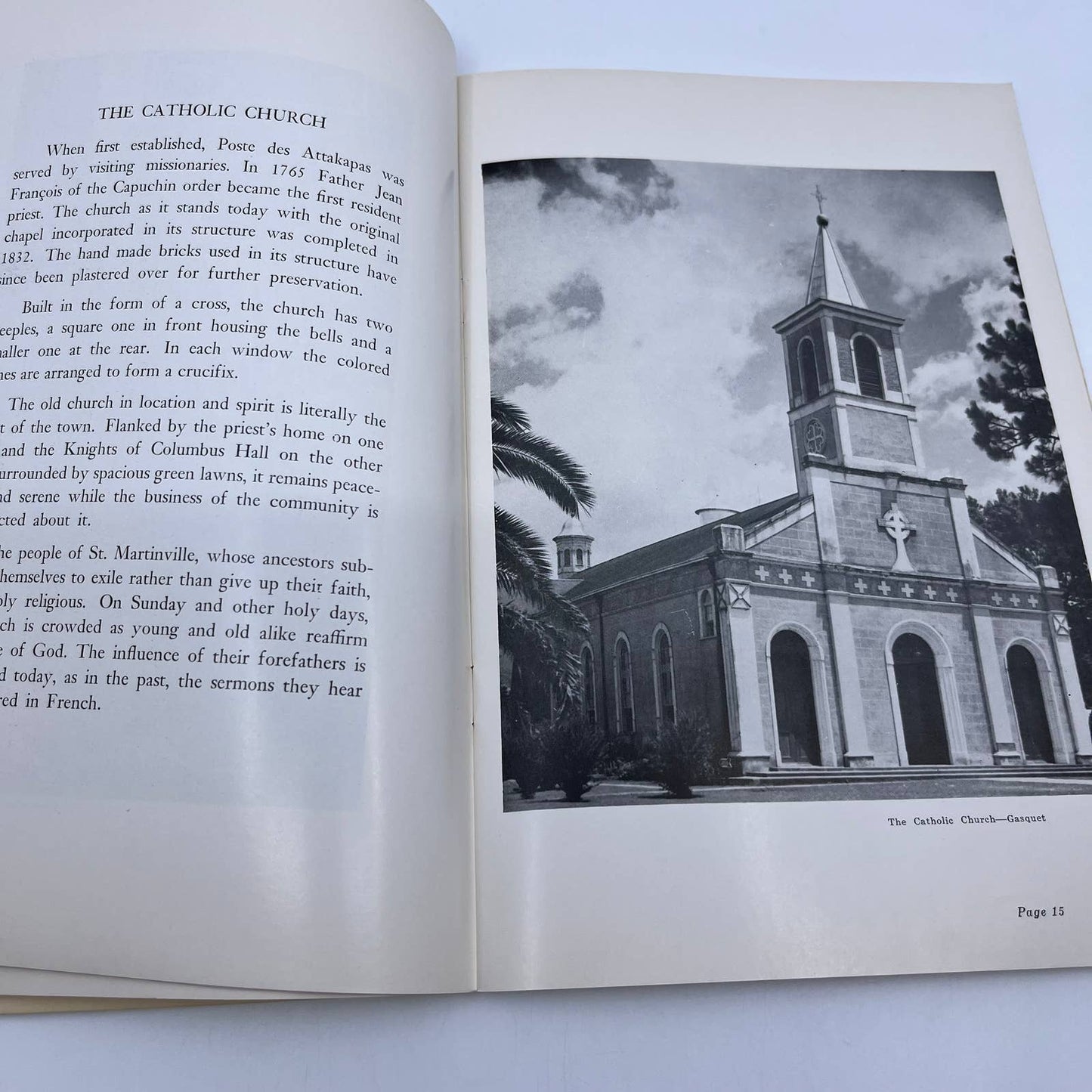 1950 ST. MARTINVILLE LA Land of Evangeline In Picture Story Leona Guirard TH8