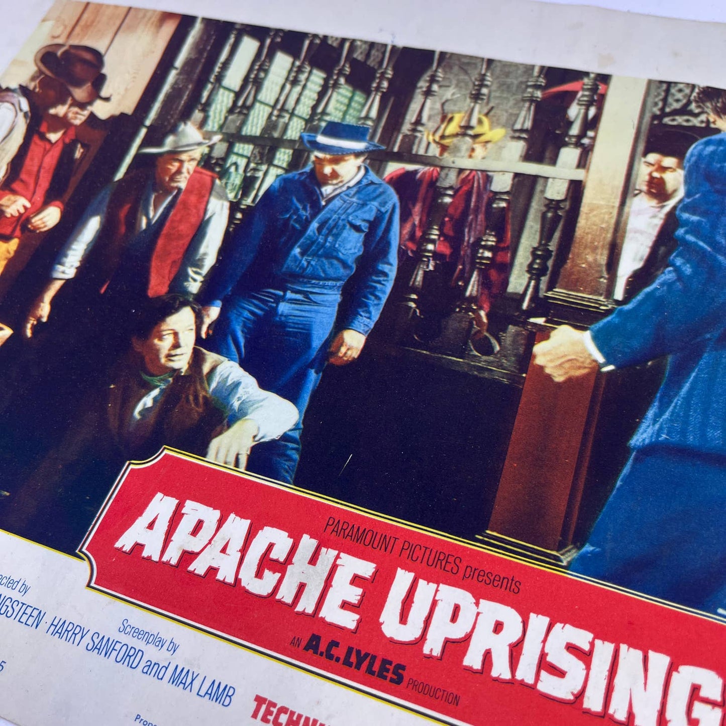 Rory Calhoun Ge. Chandler Robert H. Harris Apache Uprising Lobby Card 5 FL5