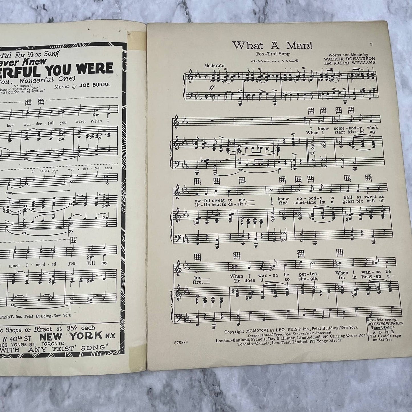 What A Man Fox Trot Walter Donaldson Eunice Gilman 1926 Sheet Music TK2-SM4
