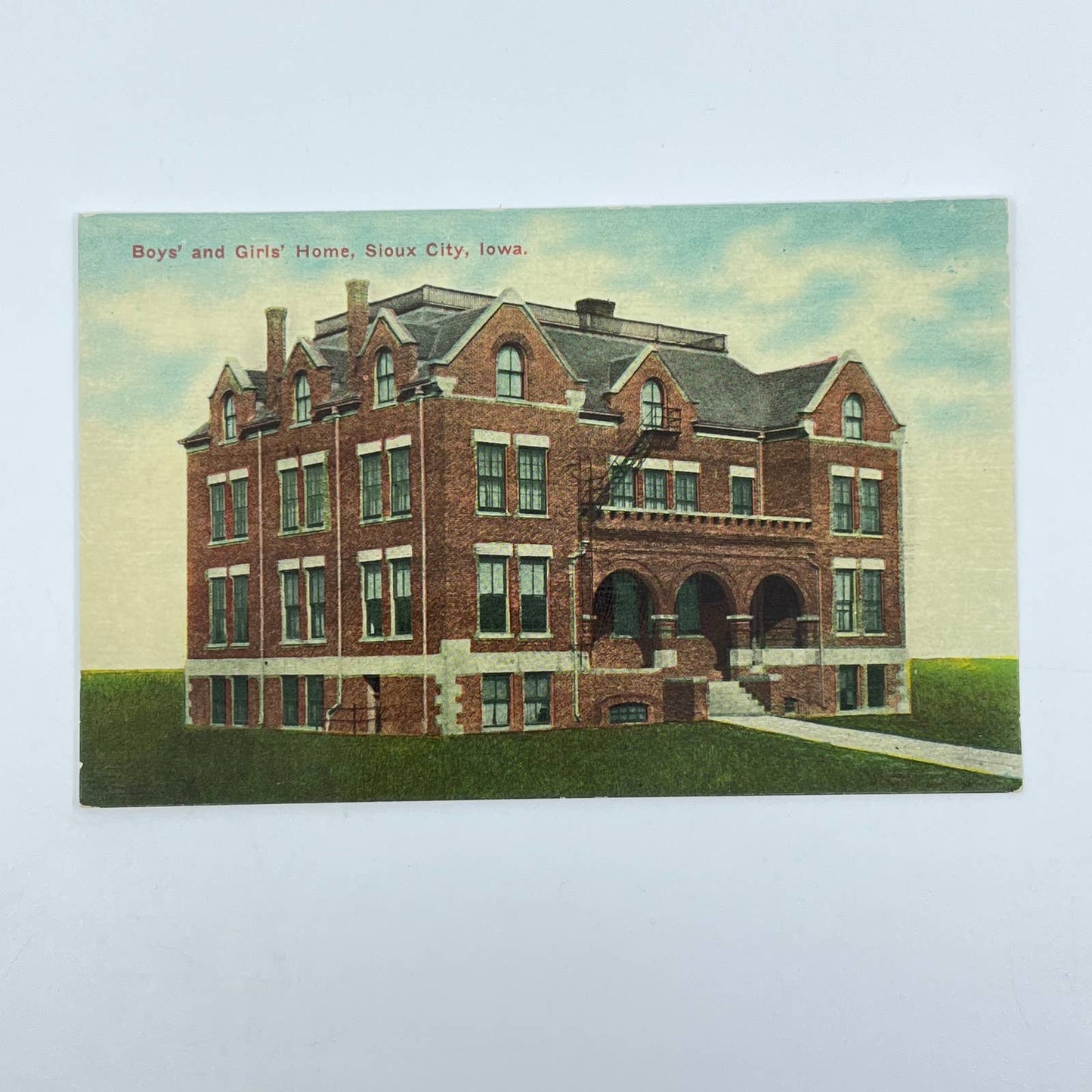1910s Postcard Boys and Girls Hone Sioux City Iowa SC9
