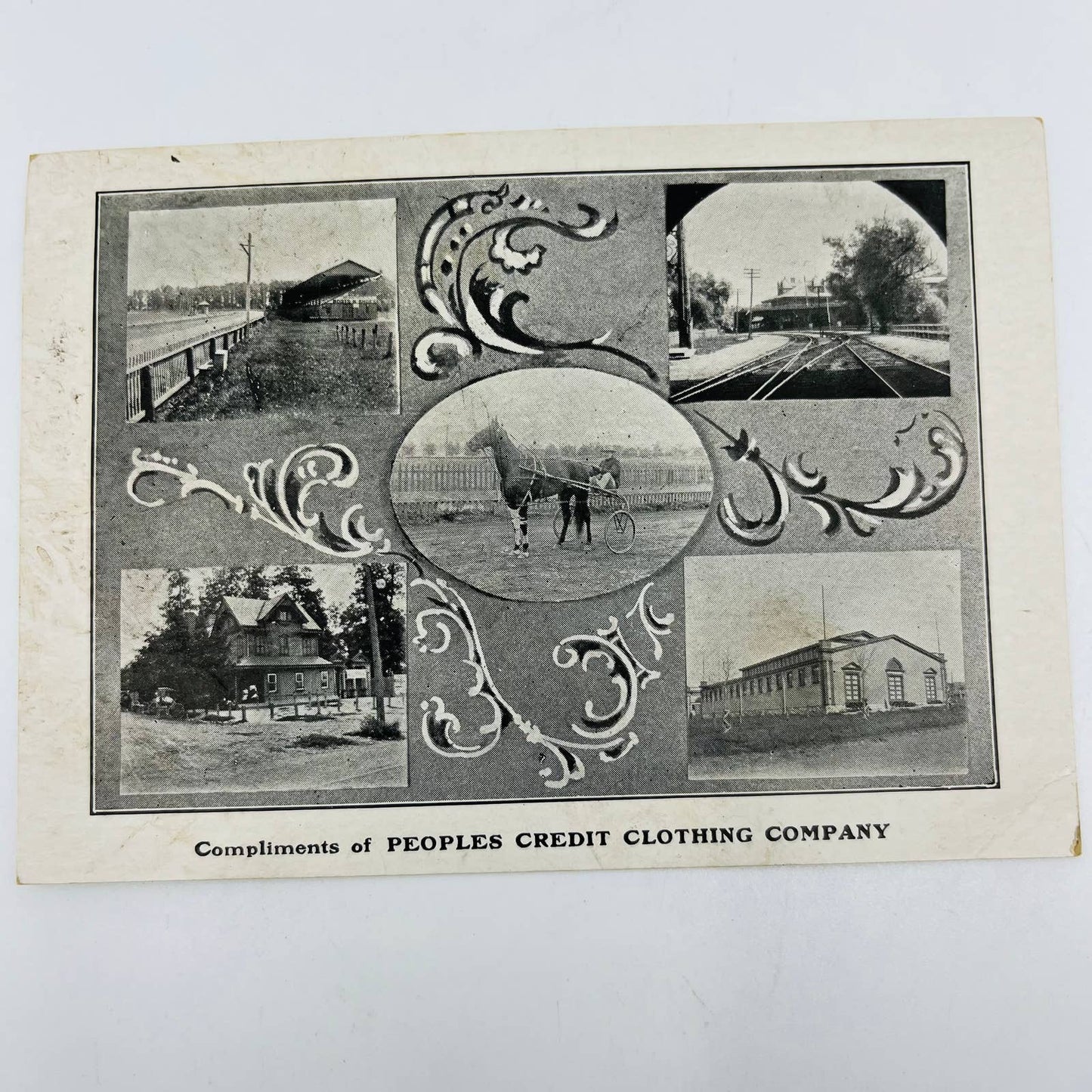 c1880 Victorian Trade Card Clothing Credit Peoples Clothing Co Allentown PA EA1
