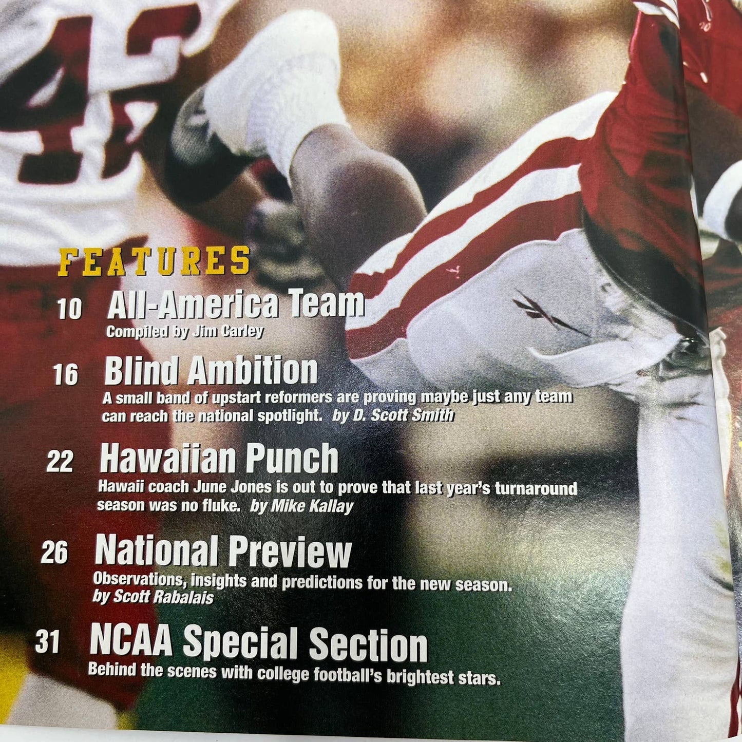 2000 Street & Smith’s College Football Magazine Eric Crouch Nebraska TH6