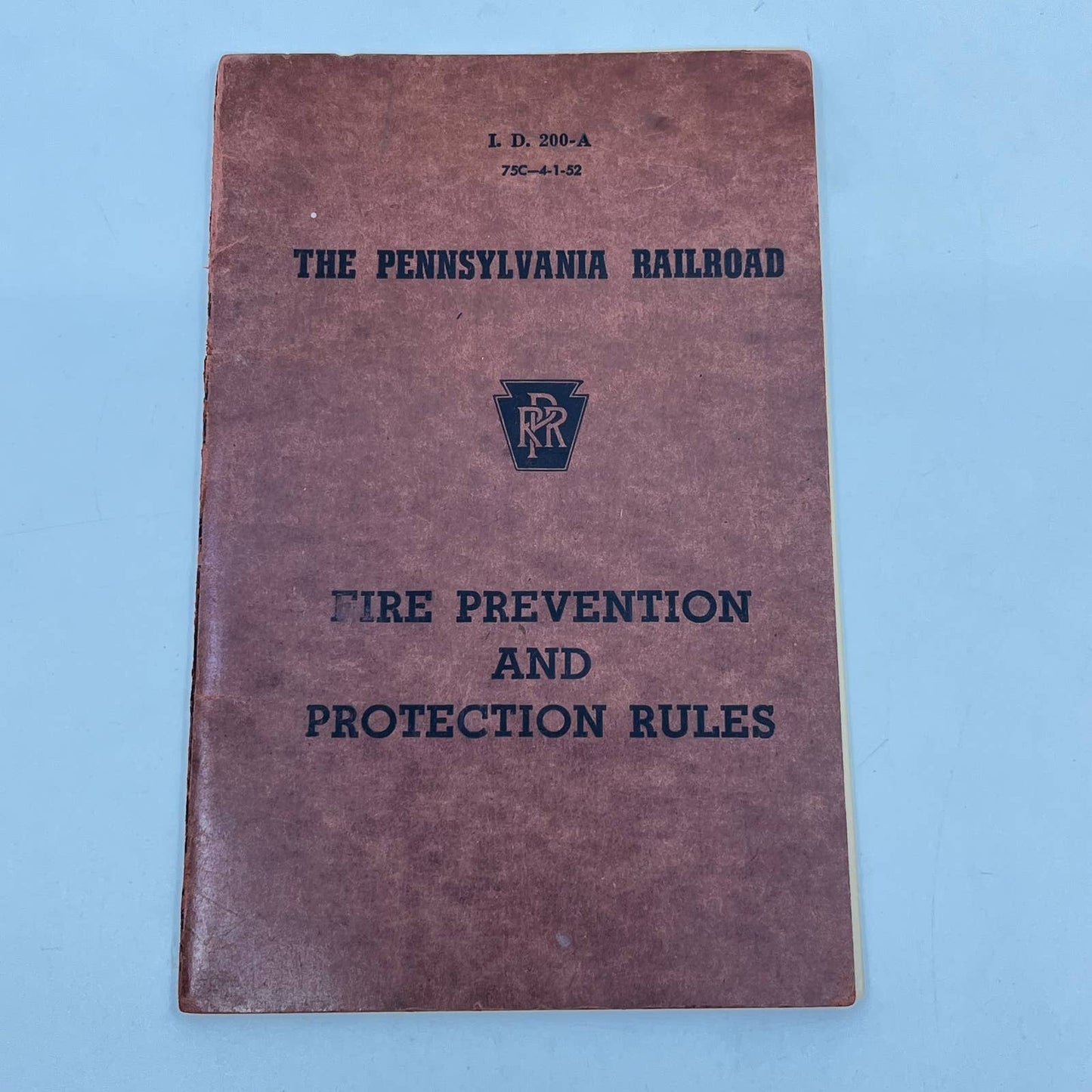 1952 The Pennsylvania Railroad RR Fire Protection and Prevention Rules TF9