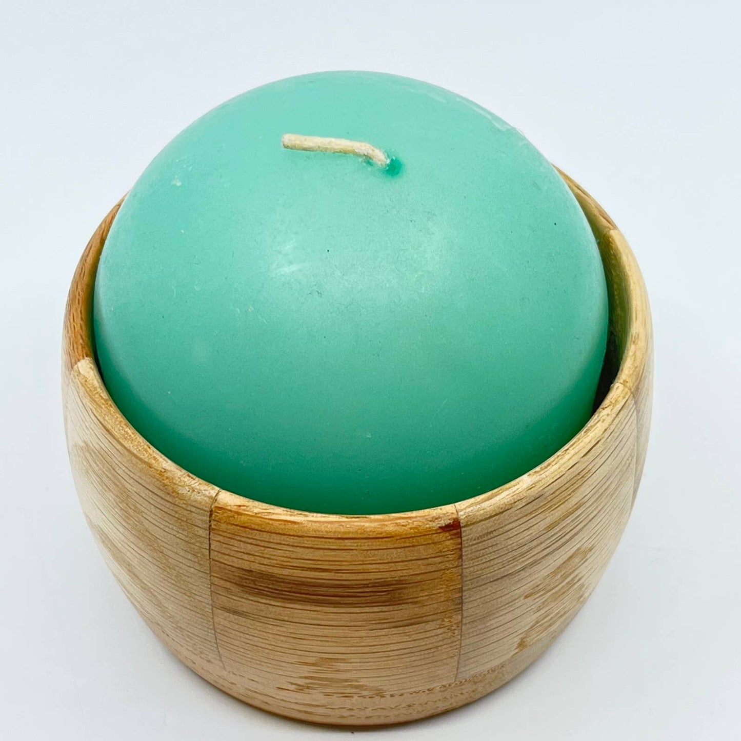 Vintage Solid Wood Hand Turned Candle Holder Artesian Woodworking TE7