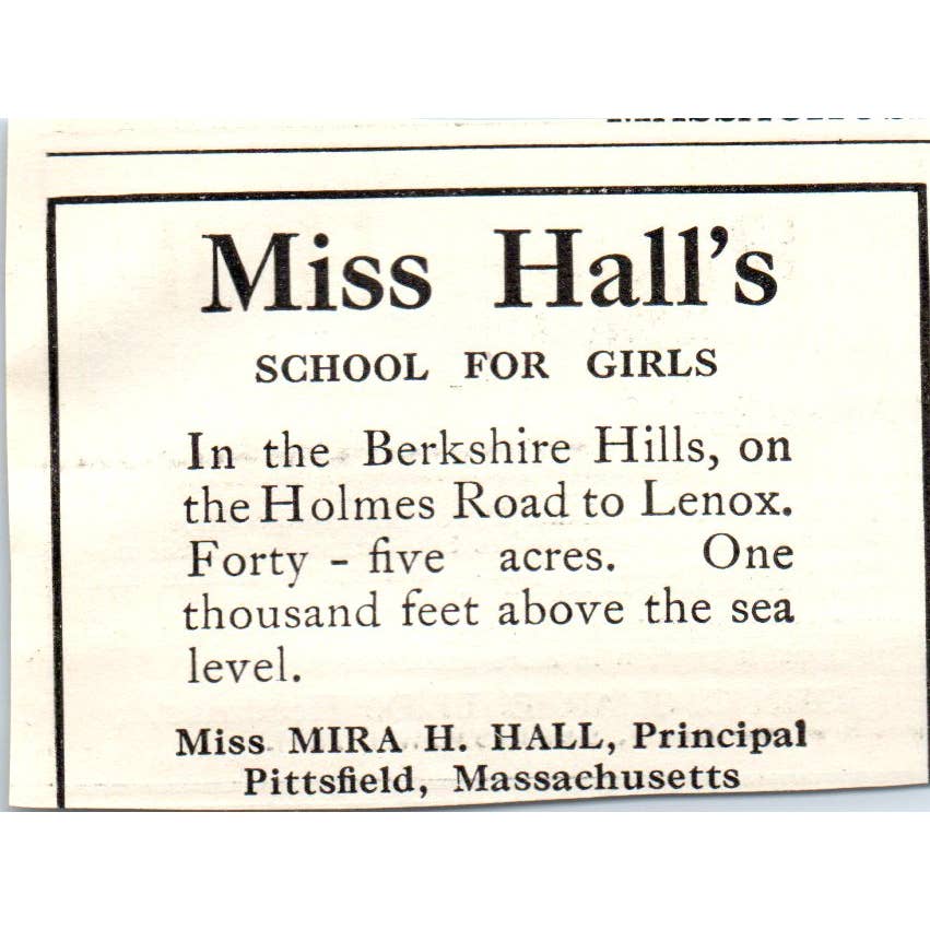 c1920 Harper's Ad - Blair Academy Boys School John C. Sharpe Blairstown NJ EA3-1