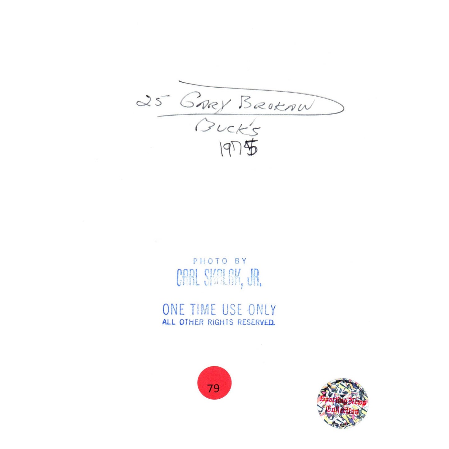 1975 Press Photo Basketball NBA Milwaukee Bucks Gary Brokaw 7x9" AD3