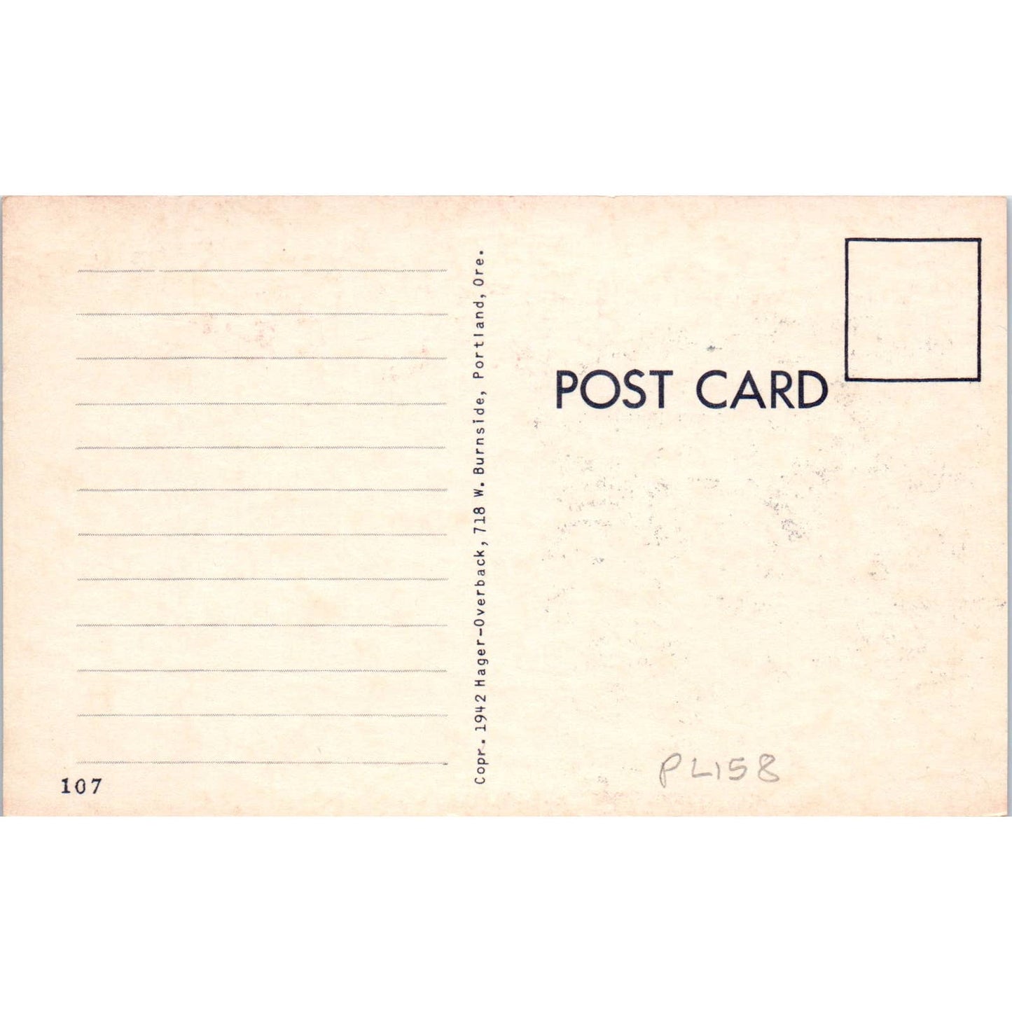 WW2 Too Good To Be True! Army Life No.107 Hager-Overback Comic Postcard TK1-26