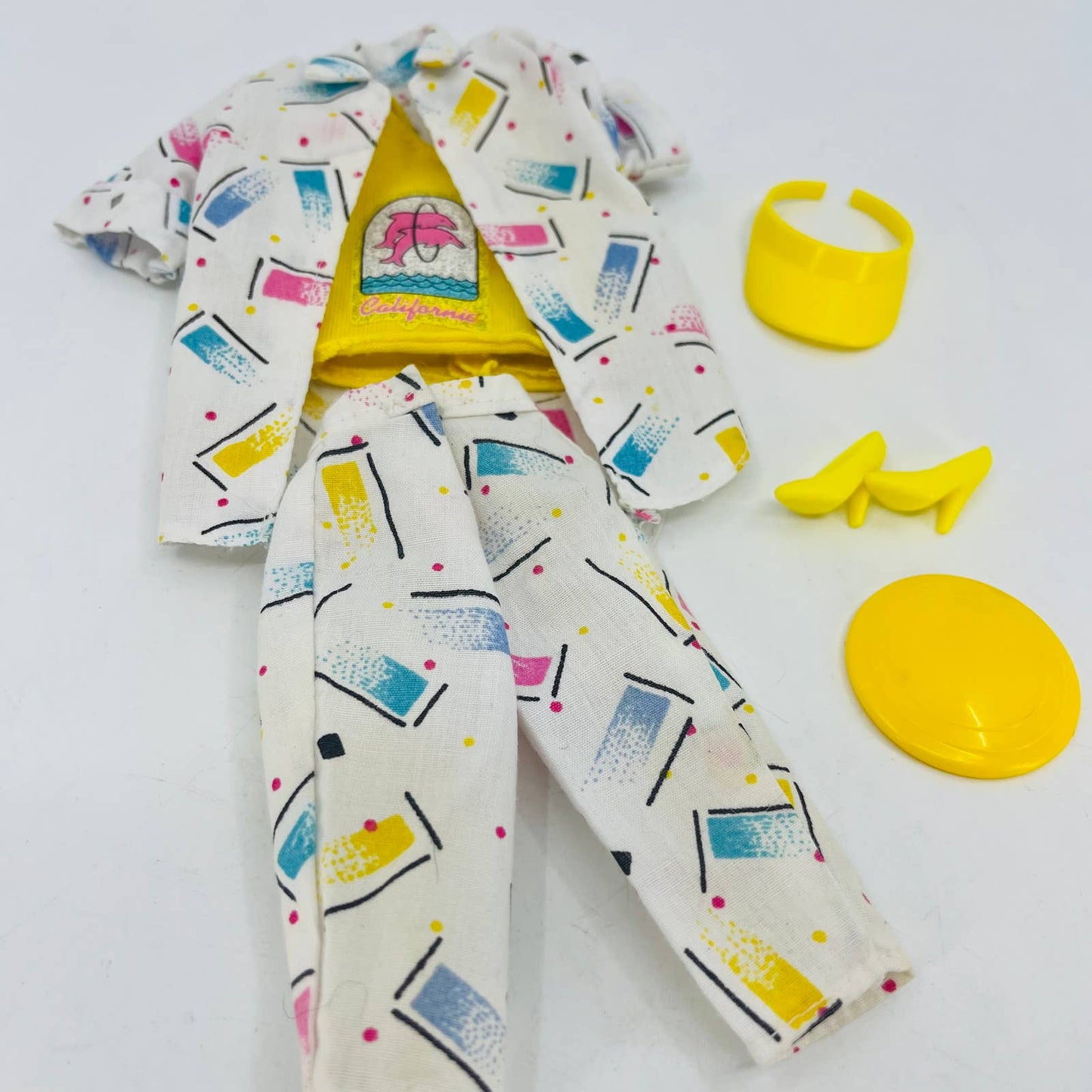 RARE Barbie 1987 California Dream Outfit Beach Party Complete SA6