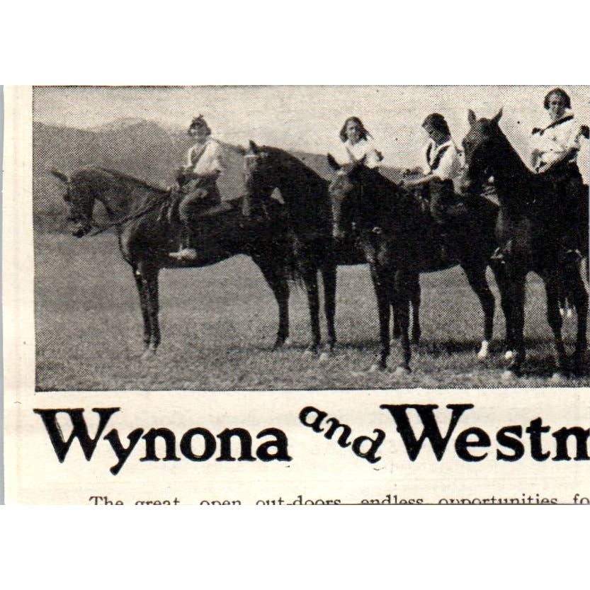 Camp Runoia Belgrade Lakes Maine Miss Pond Miss Weiser - 1921 Original Ad TJ7-S8