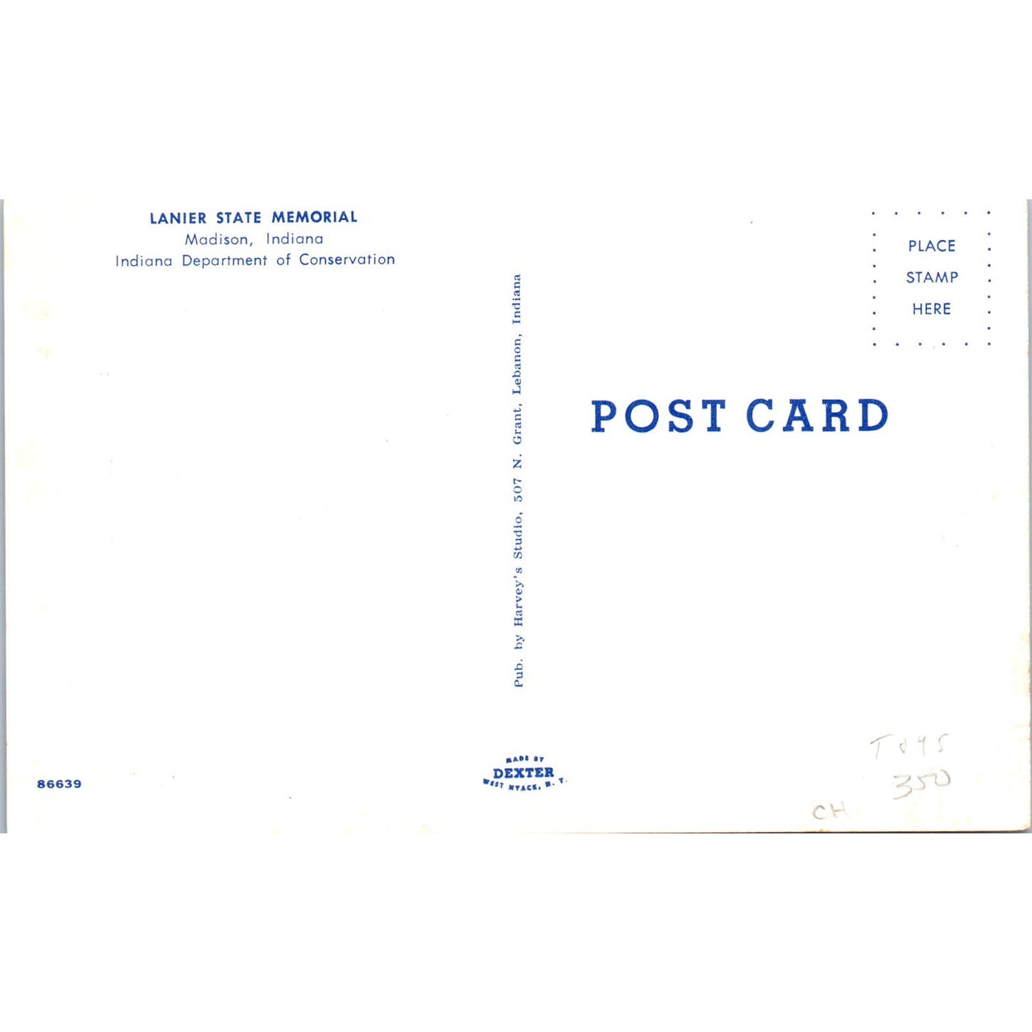 Doll House Playroom Lanier State Memorial Madison IN Original Postcard PB7