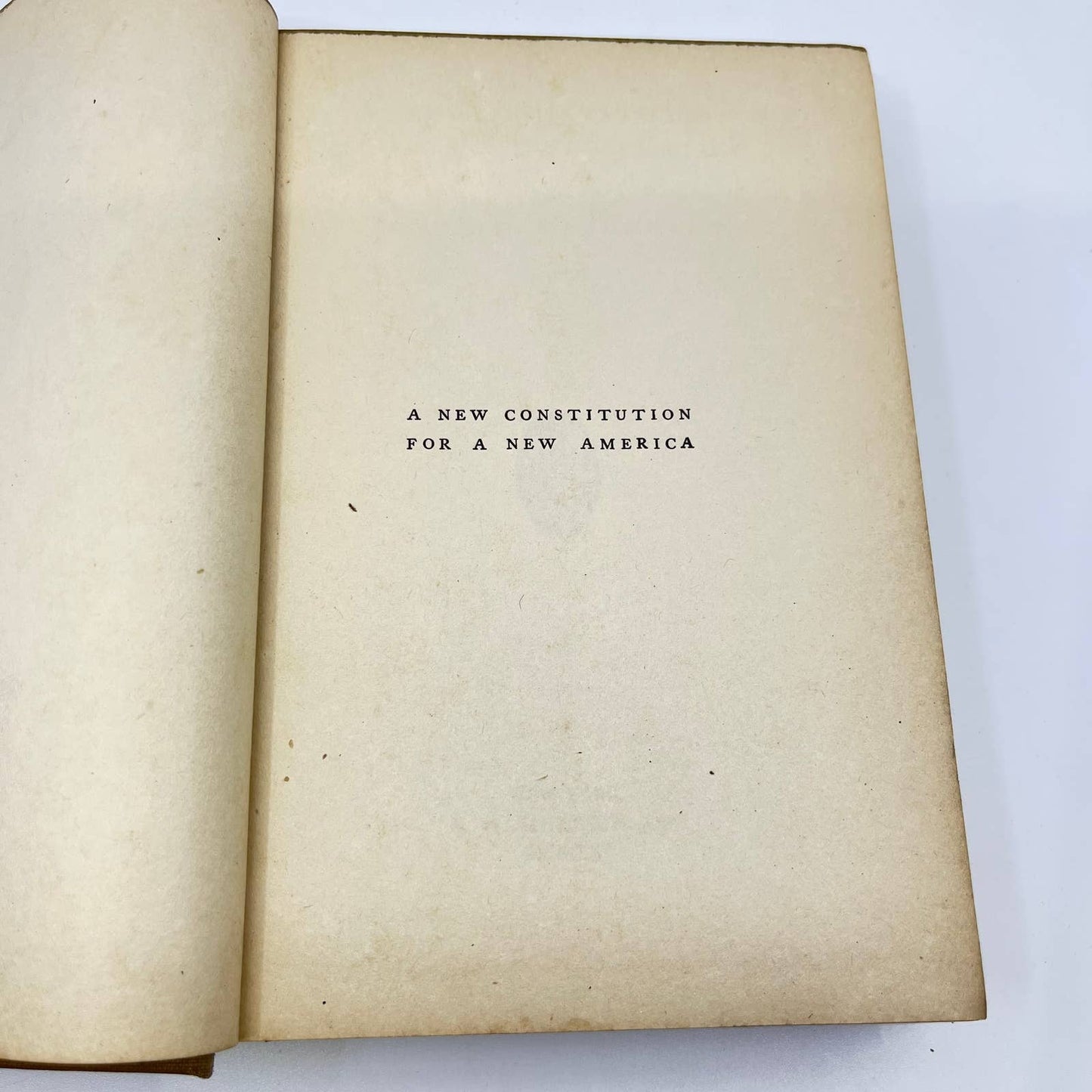 1921 A New Constitution for America William Macdonald TF3