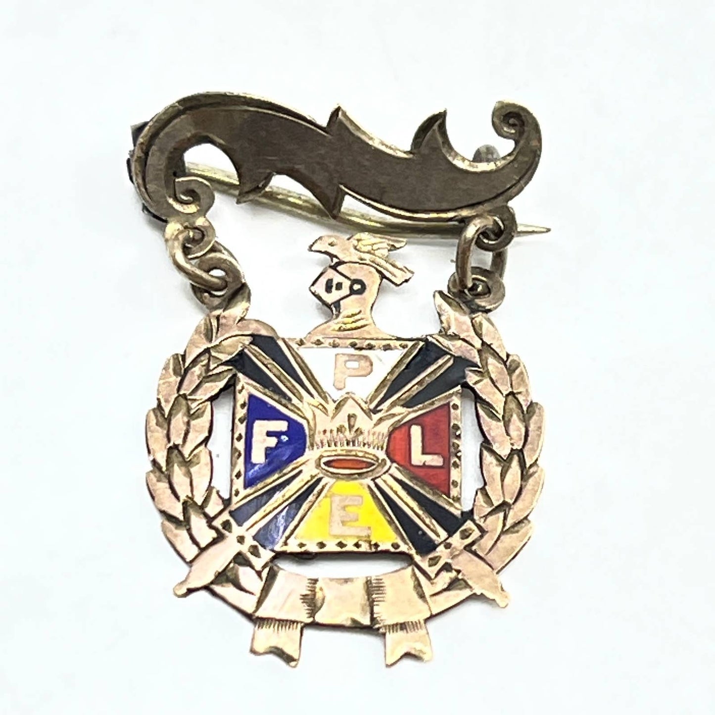 Vintage Knights of Pythias FPLE Pin Medallion SE1