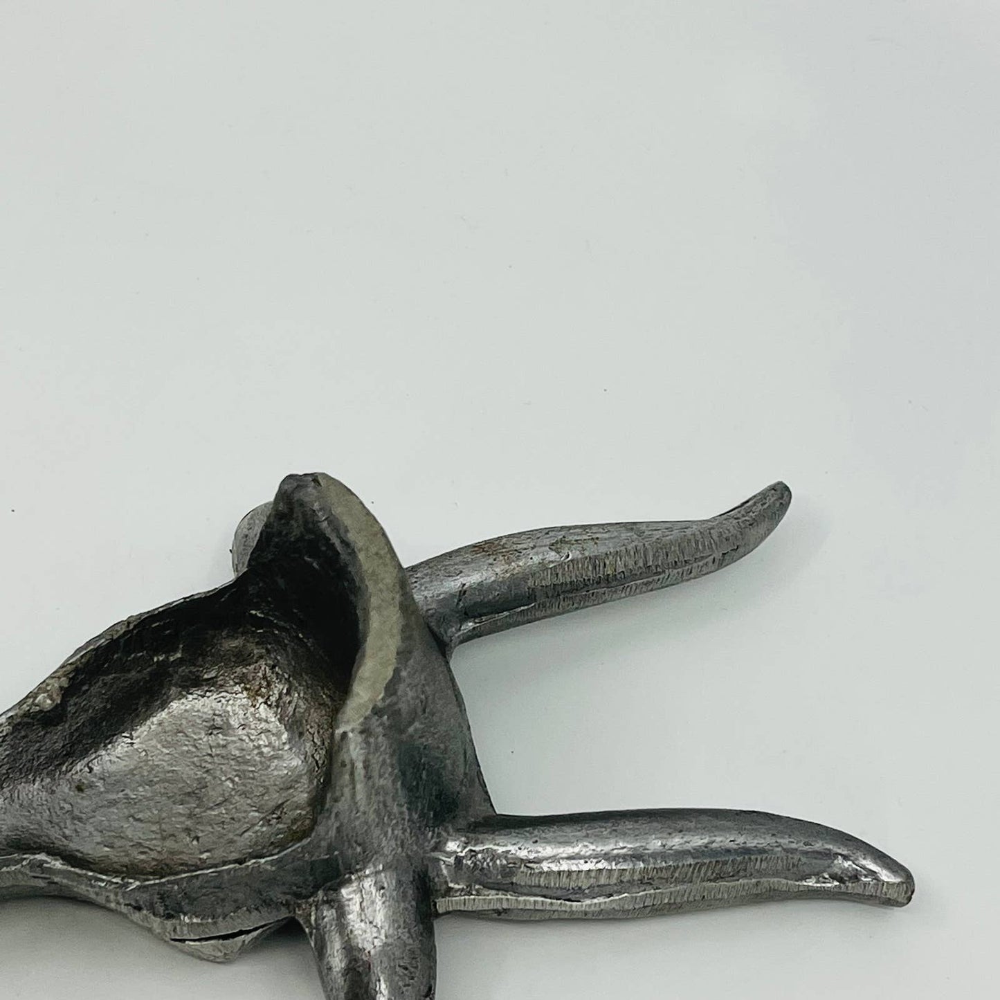 VTG Longhorn Bull Boot Jack Scraper Shoe Horn Hecho En Mexico Cast Aluminum TB7