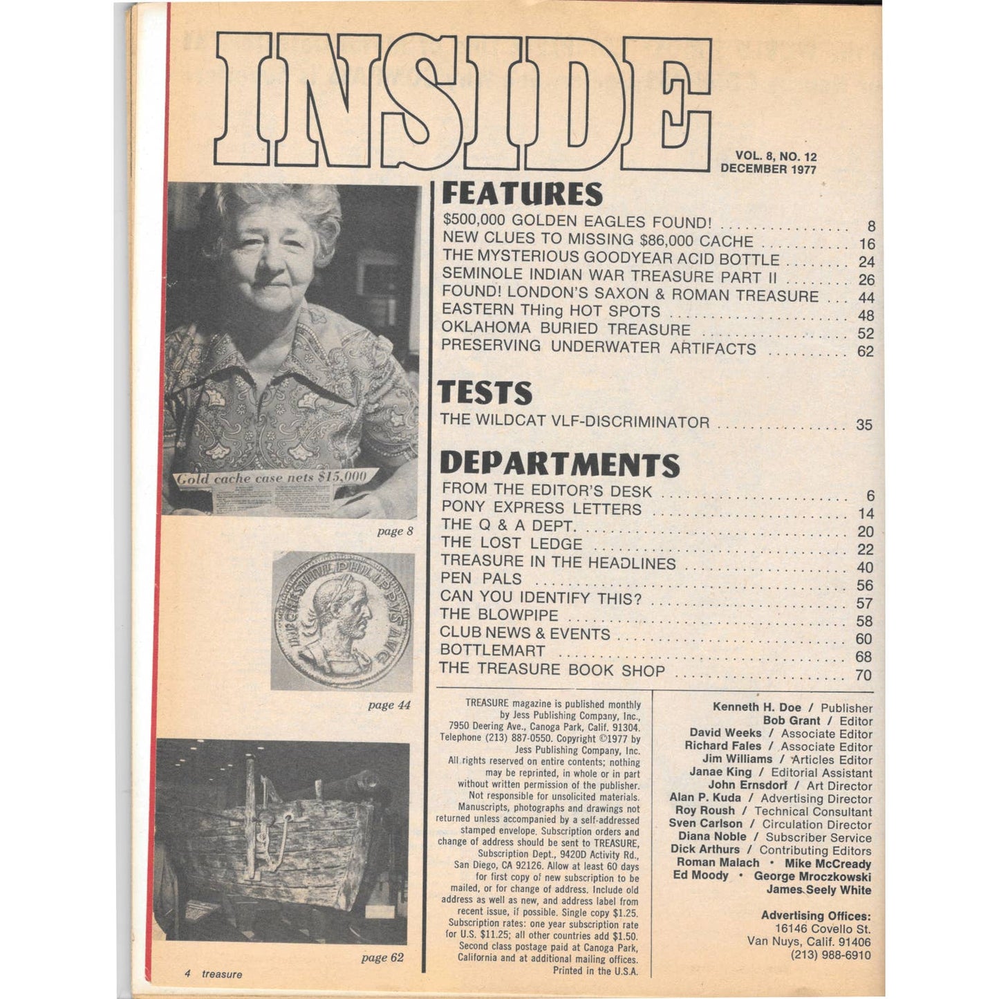 Treasure Magazine - Treasure Hunting Metal Detecting Dec 1977 M3