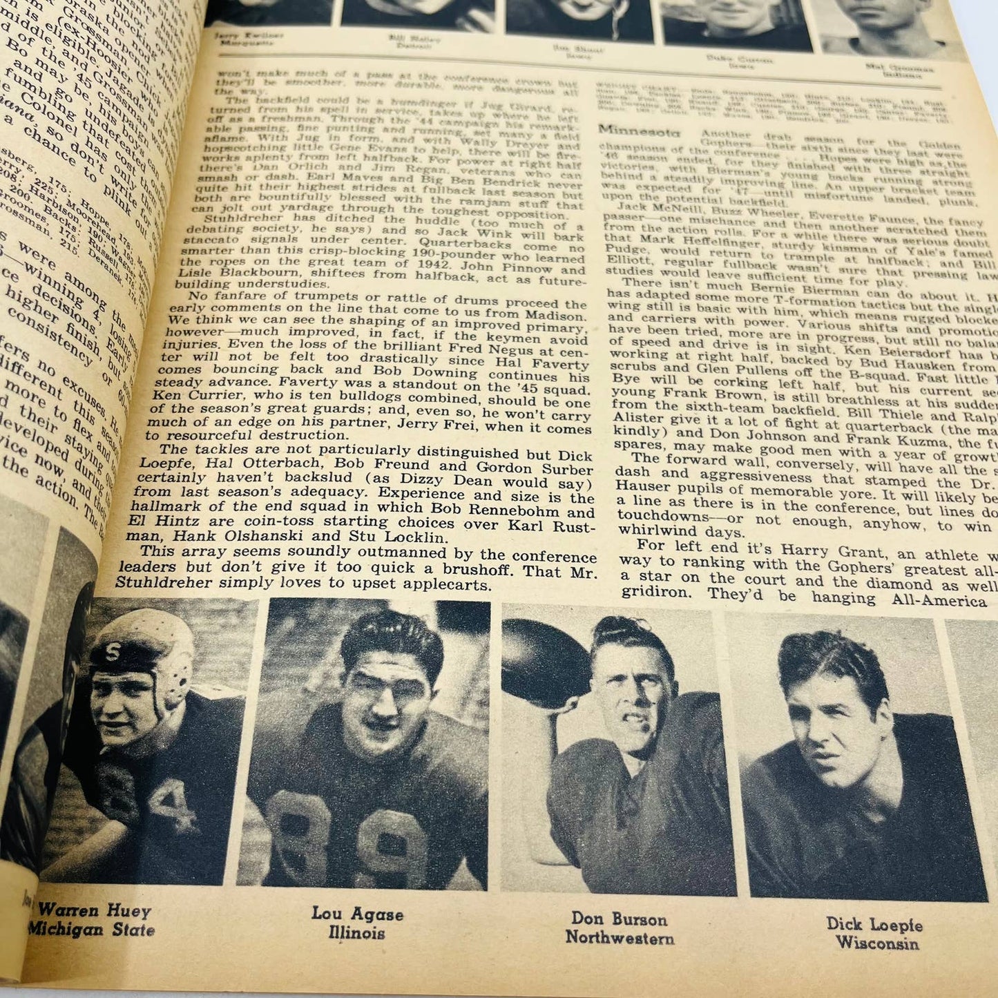 Illustrated Football Annual 1947 Magazine Bobby Layne Texas EXCELLENT BA3