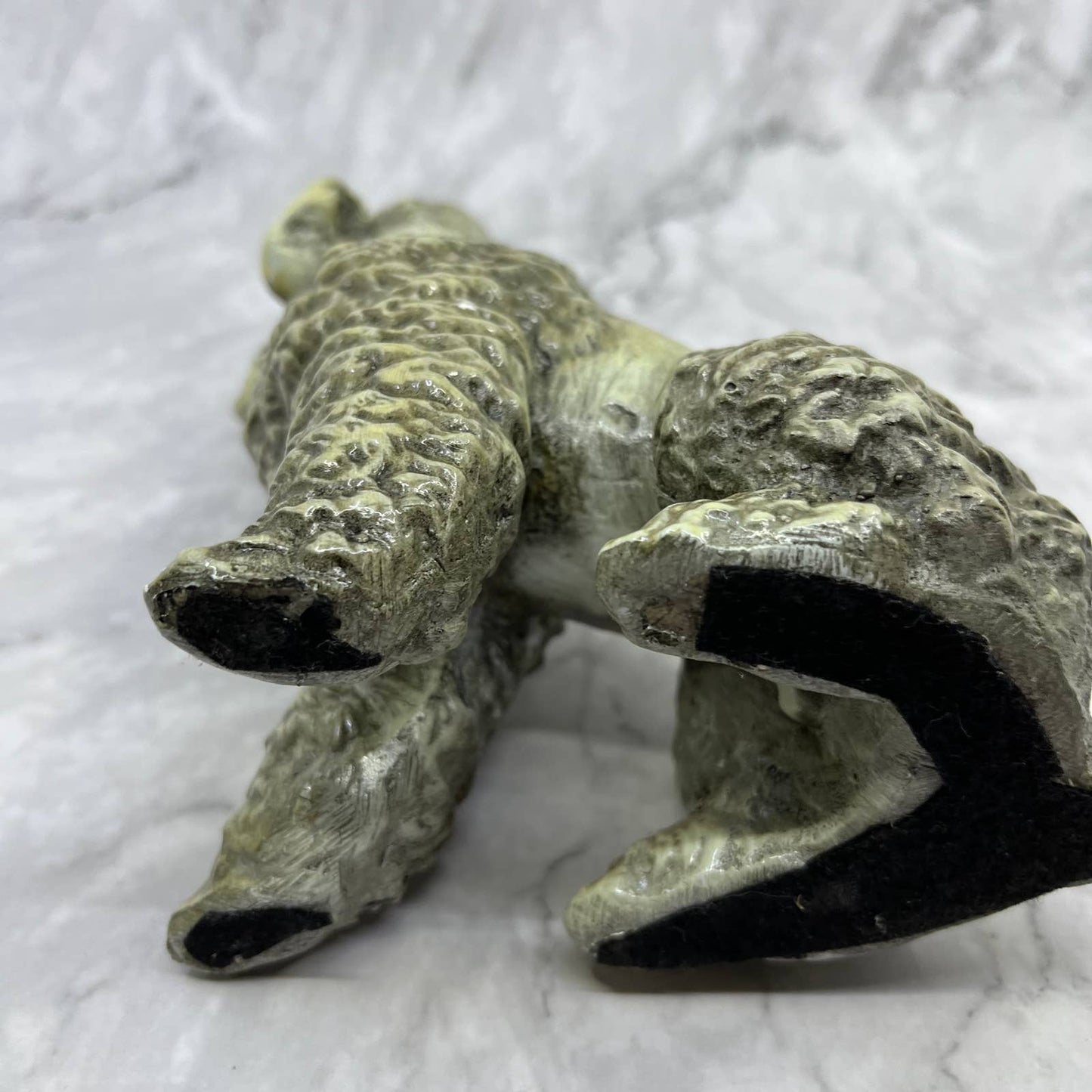 Kaiser Germany Gray POODLE Dog Bisque Figurine 7" Tall Nice Standing 7" TJ1