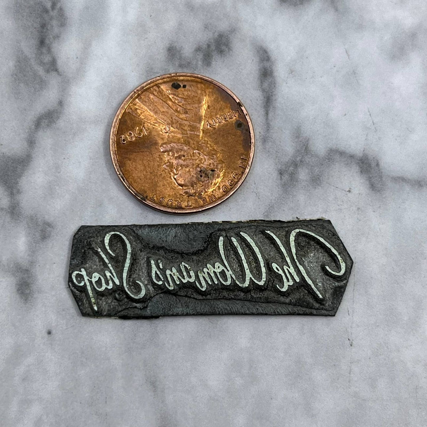 Vintage Printing Letterpress Printers Block Plate The Woman’s Shop TJ514