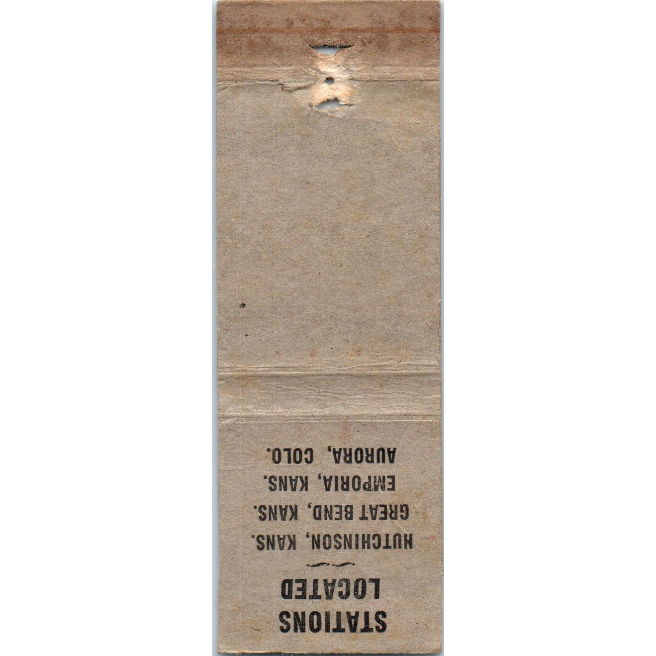 Voight Oil Company Hutchinson KS Advertising Matchbook Cover MM10-2