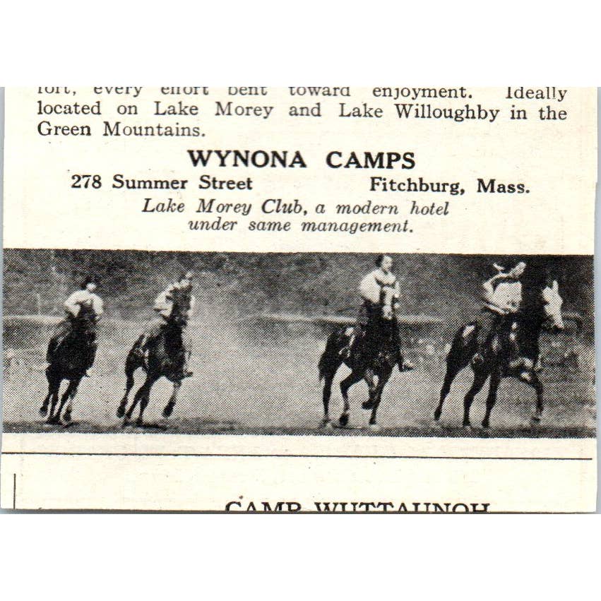 Victory Knoll Camp Elizabeth M. Gearon Boston MA - 1921 Original Ad TJ7-S8