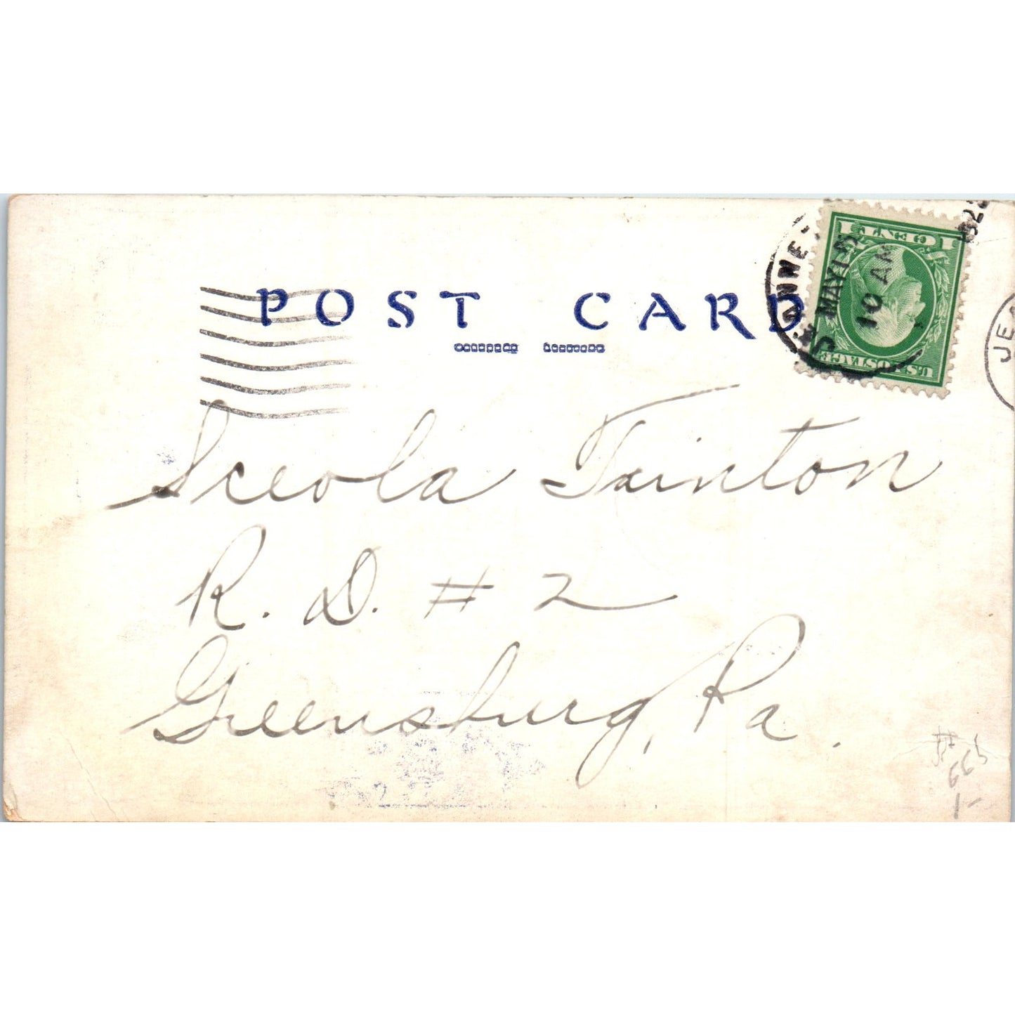 Cradle Roll Reception Greensburg PA 1923 Original Postcard P2-7