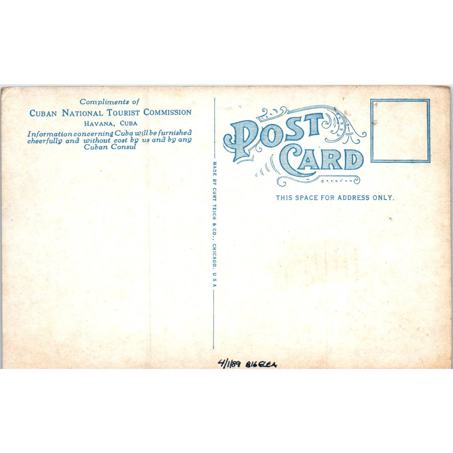 The President's Palace Havana Cuba Original Postcard TK1-P16