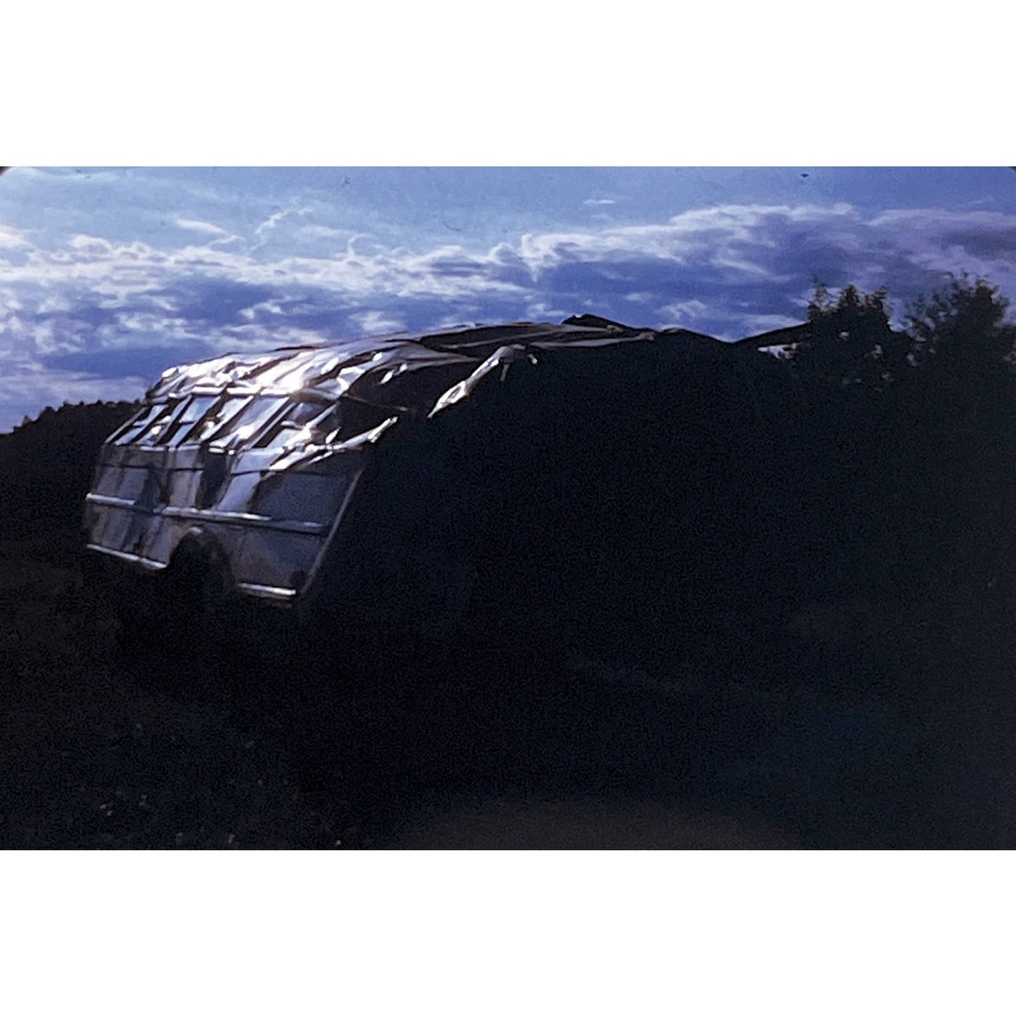 1960s Original Color Slide Crashed Bus Wreck Set of 4 2x2 TK2-S4-24