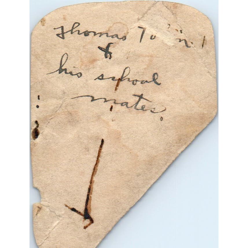 Original Early Photograph of Boys Playing Baseball Photo 2x3 AD8-P8