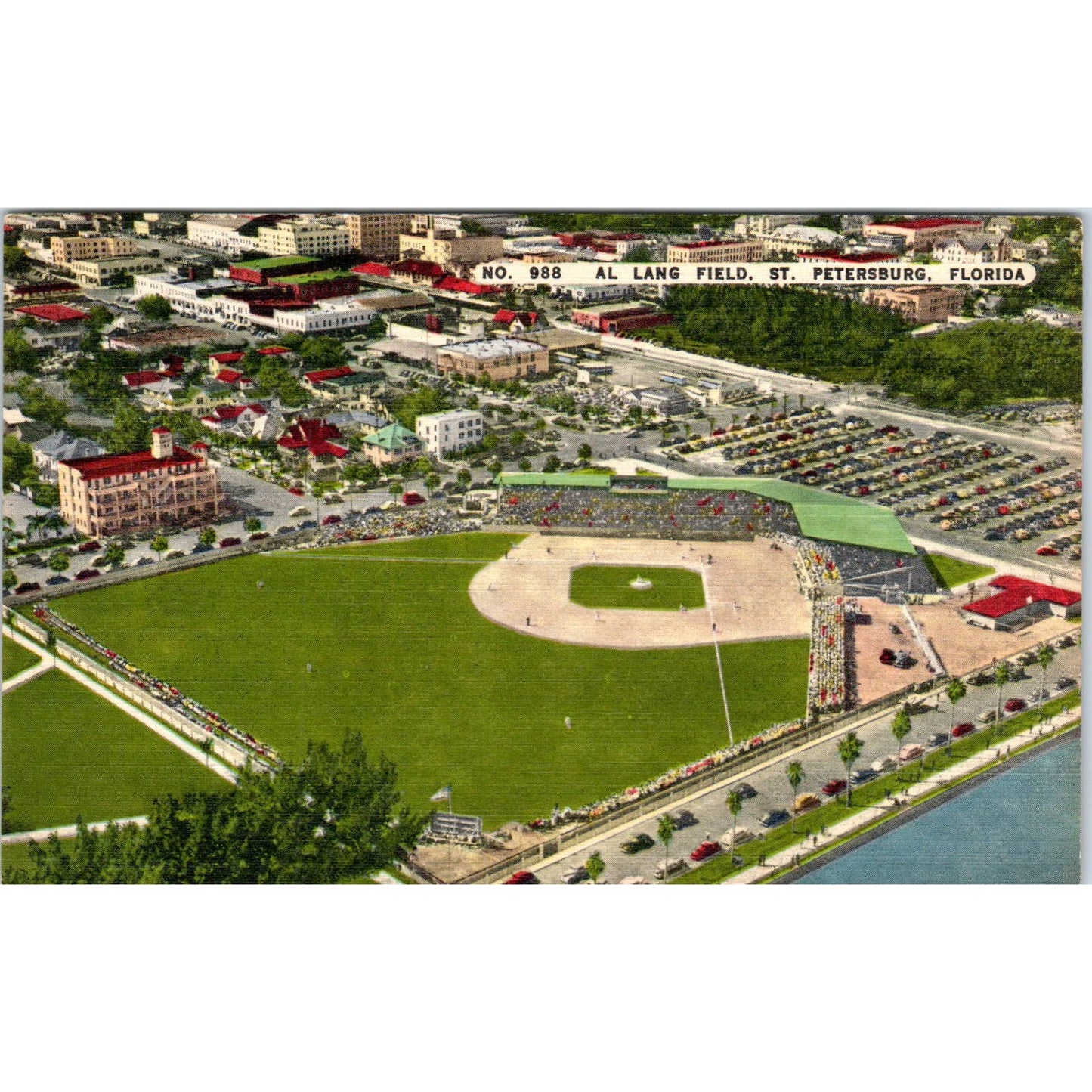 Al Lang Field Tampa Bay St. Louis Cardinals Training Baseball Postcard TK1-23