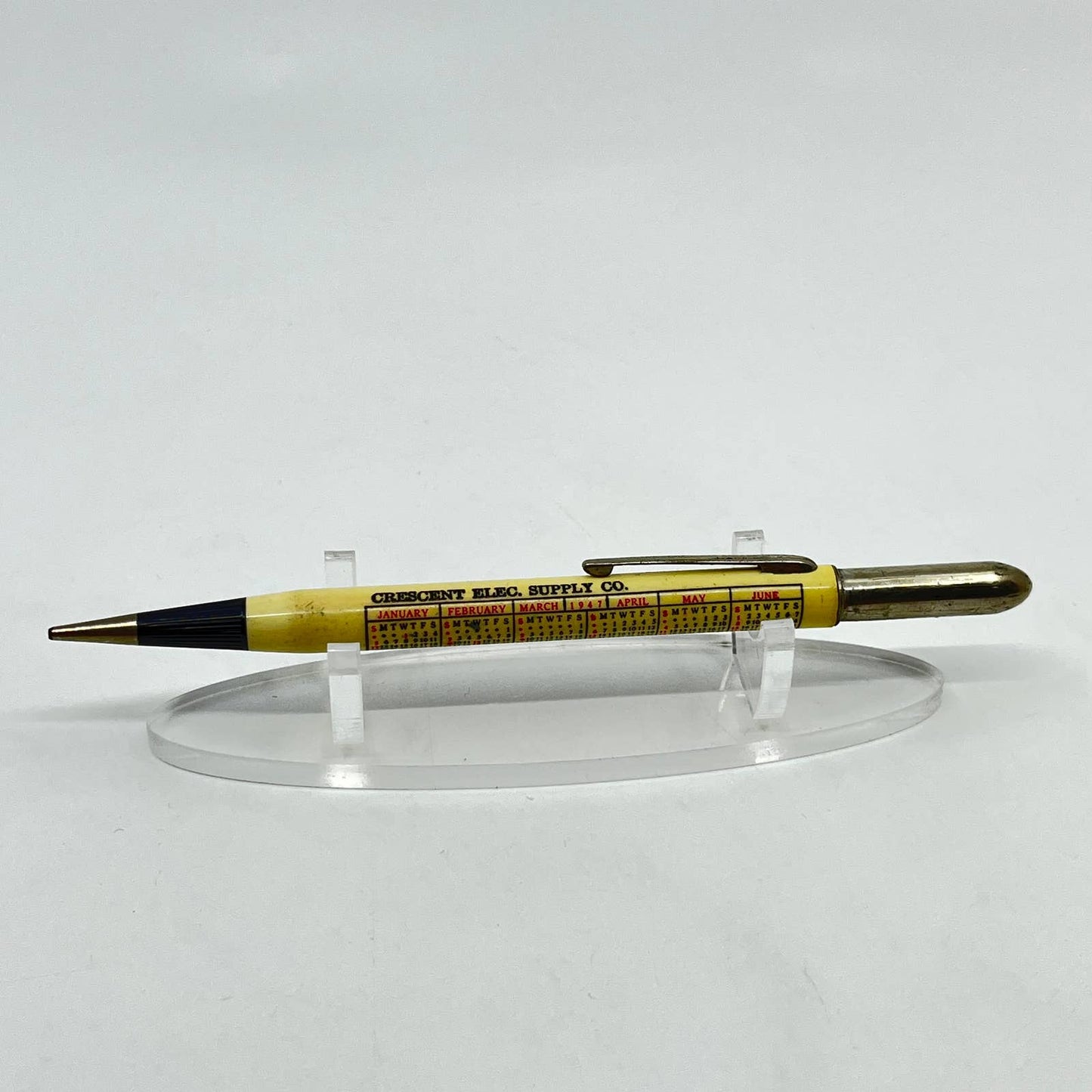 Vintage 1947 Bullet Mechanical Pencil Crescent Electric Supply Company SD7