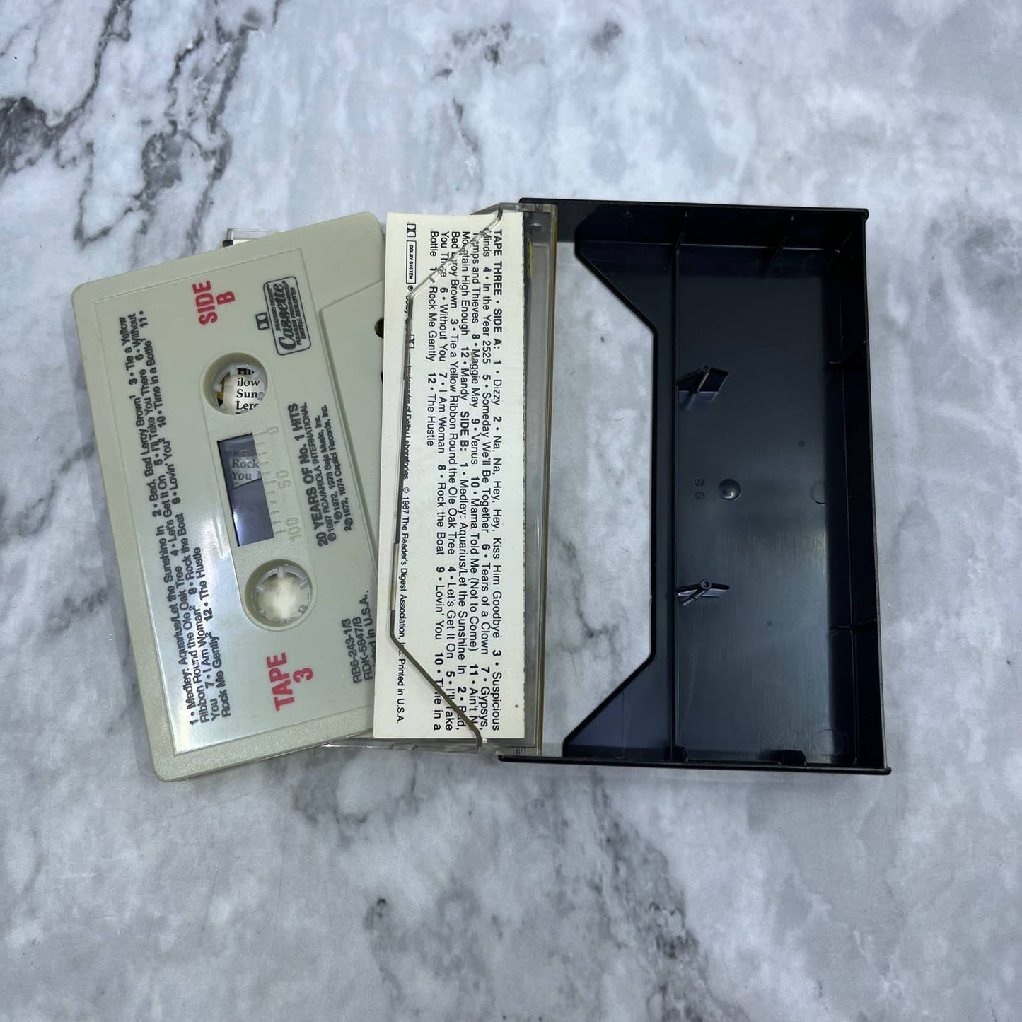 Reader's Digest Presents 20 Years Of No. 1 Hits 1956-1975 Cassette Tape 3 TD9-64