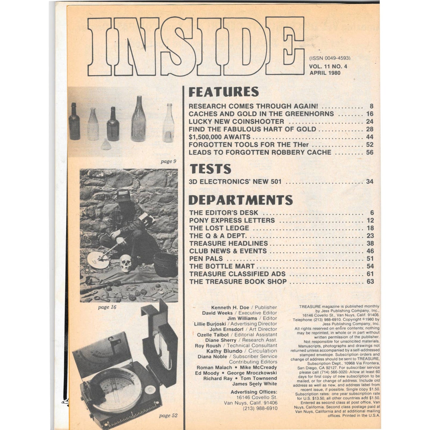 Treasure Magazine - Treasure Hunting Gold Mining Metal Detecting April 1980 M5