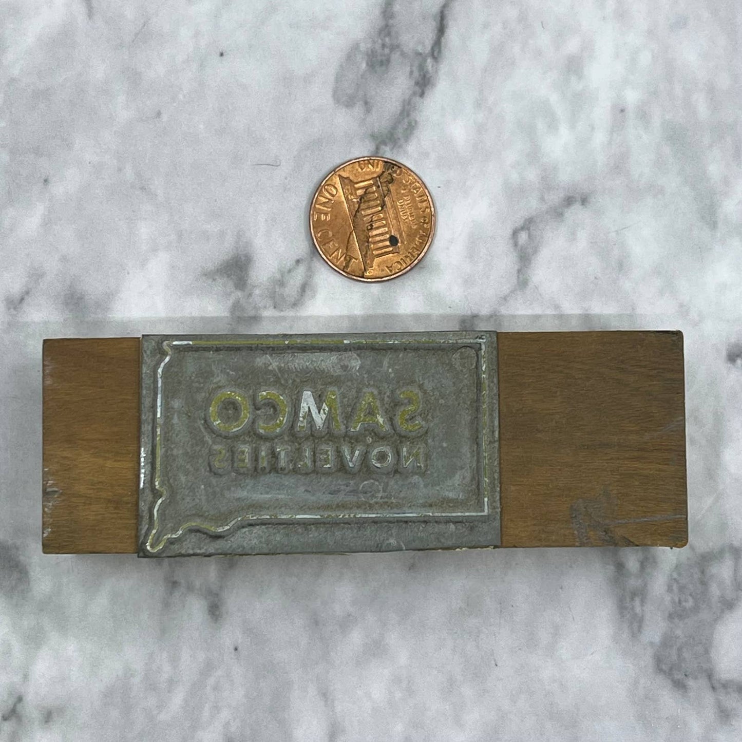 Vintage Printing Letterpress Printers Block Plate Samco Novelties TJ510
