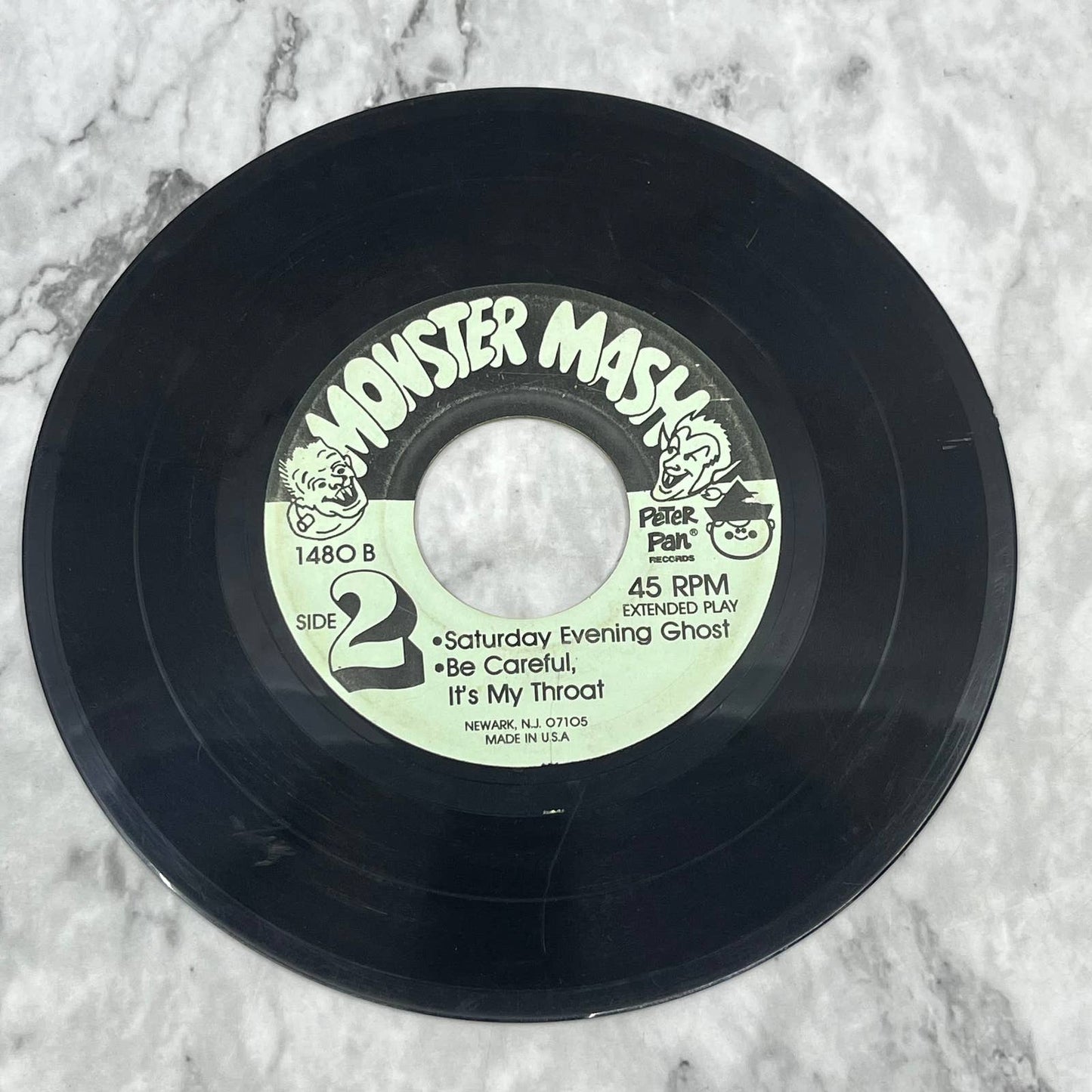 Monster Mash 45rpm 7" On Peter Pan Saturday Evening Ghost Be Careful TJ4