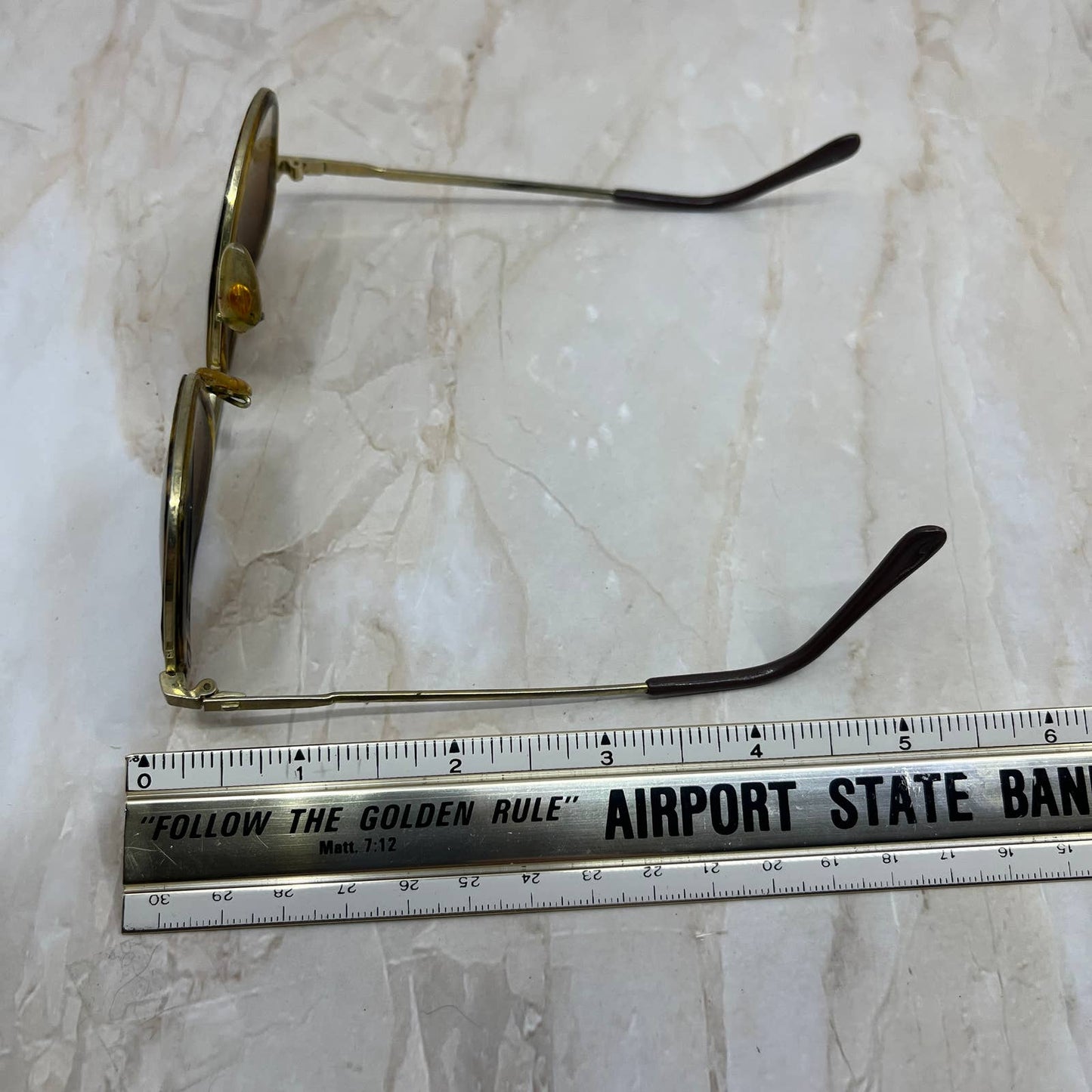 Retro Gold Tone Tortoise Shell Aviator Sunglasses Eyeglasses Frames TJ1-G3-8