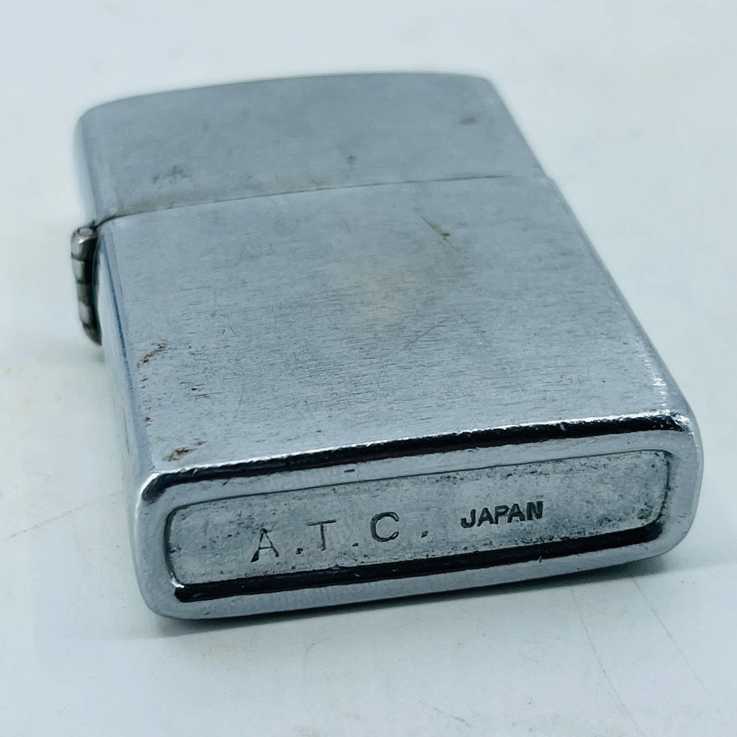 Vintage ZIPPO Style Brushed Metal ATC Japan Metal Lighter SA8