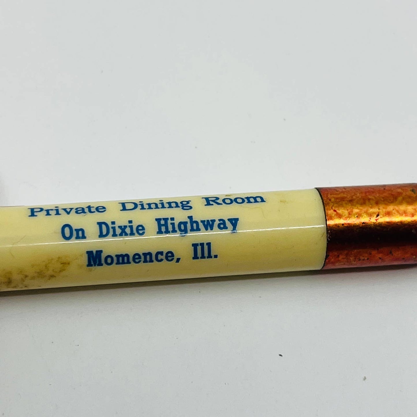 Bullet Pencil Savoy Coffee Shop Momence Illinois Dixie Highway SB3