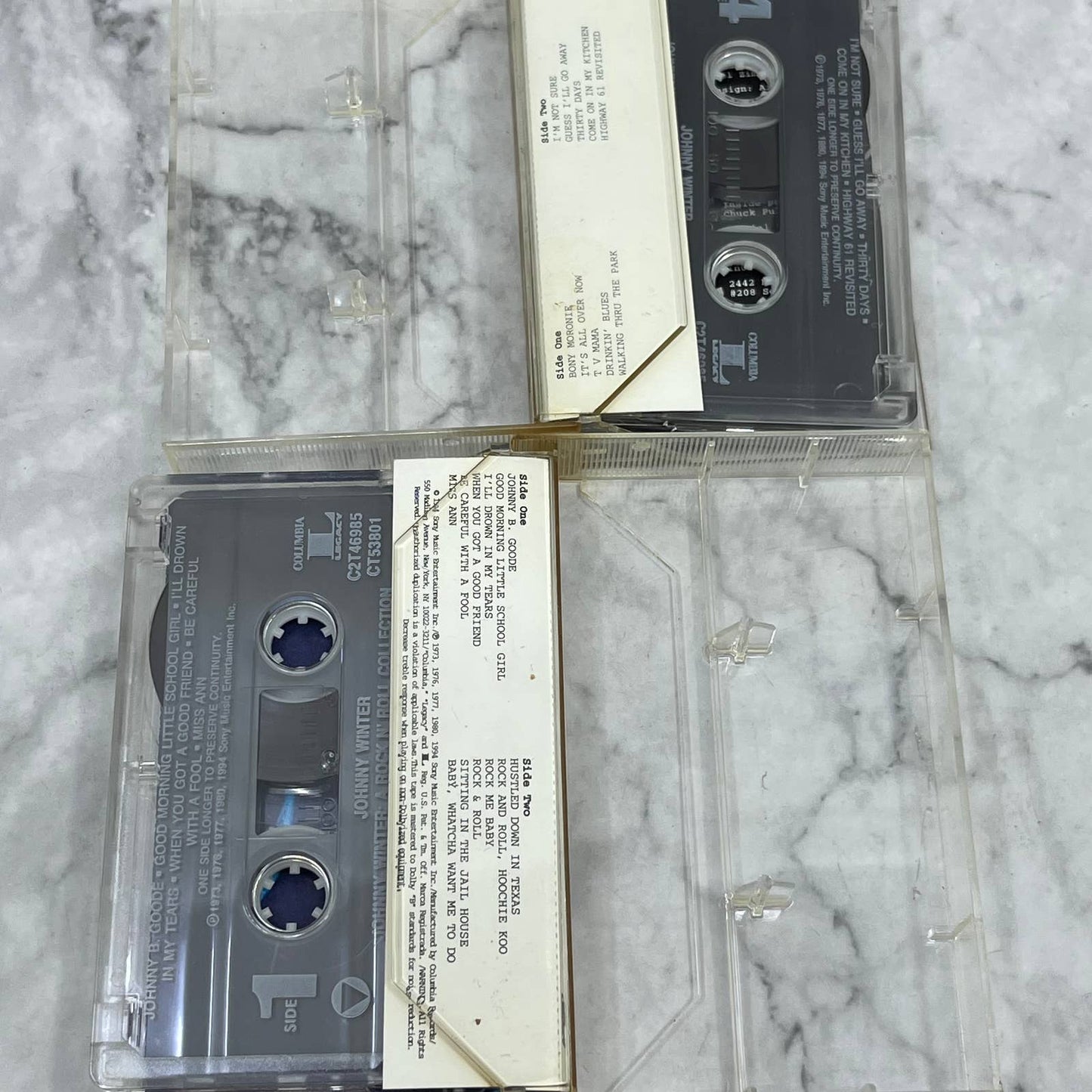 Johnny Winter "A Rock N' Roll Collection" Audio Music 2 Cassette Tape Set TF6
