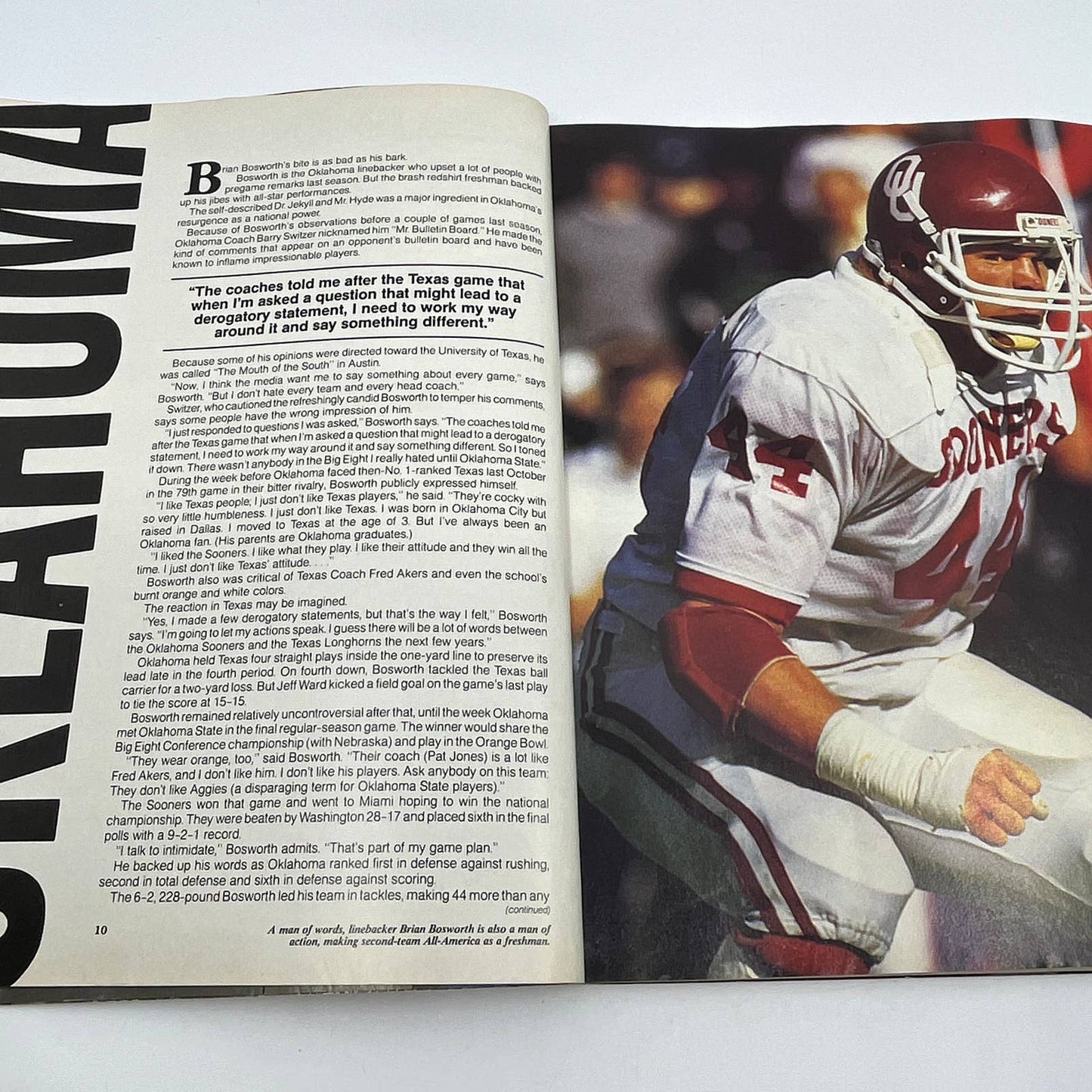 1985 Athlon’s Nebraska Cornhuskers & Big 8 Football Preview Magazine TH3