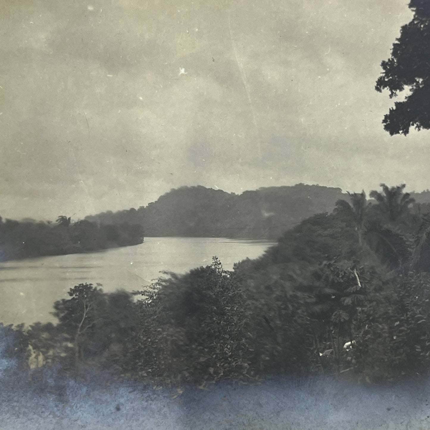 1903 Original Sepia Photograph View of the Cazones River Mexico AC7
