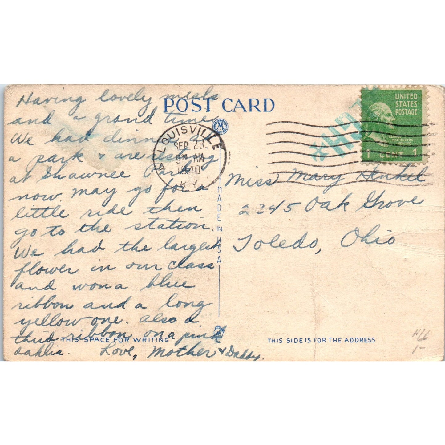 Churchill Downs Louisville KY 1940 Original Postcard P2-3