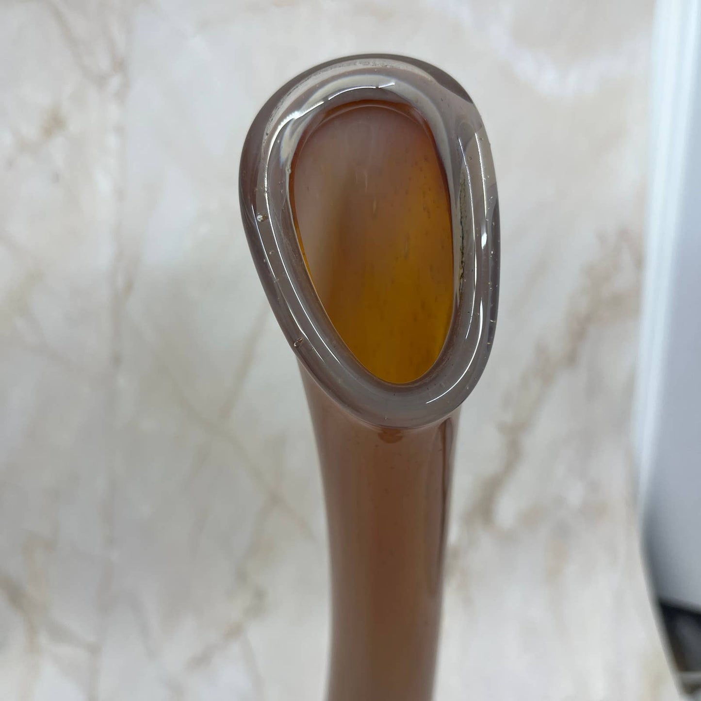 Vintage Art Glass Swung Bud Vase The Glassworks Estes Park CO 12" TC5