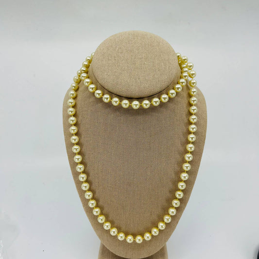 MCM Mod Faux Pearl Warm Tone Necklace SB2