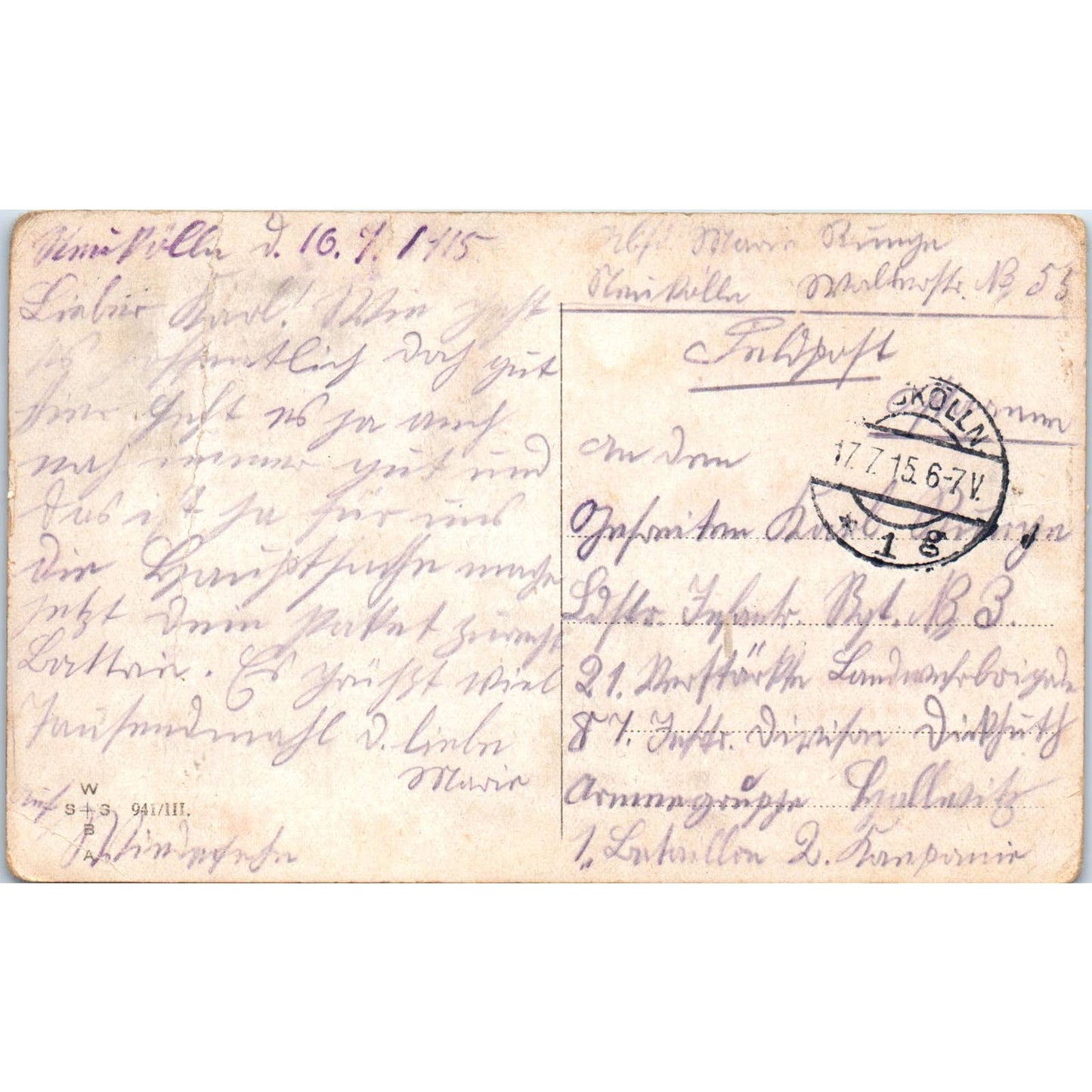 WWI - God hear my fervent plea. Let me see my loved one again Postcard TJ7-RP3