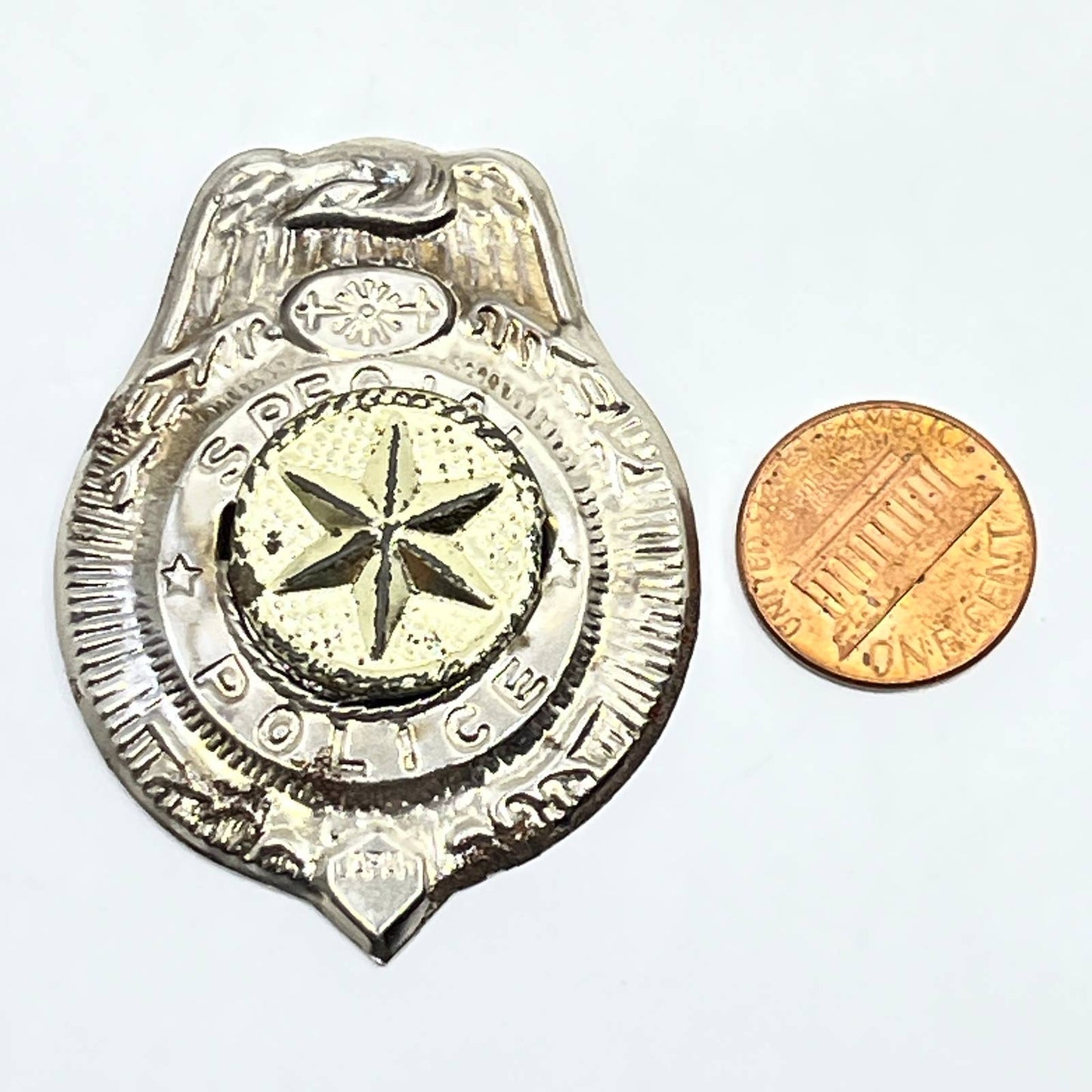 Vintage Special Police Tin Toy Badge Pin Pinback Button SD8