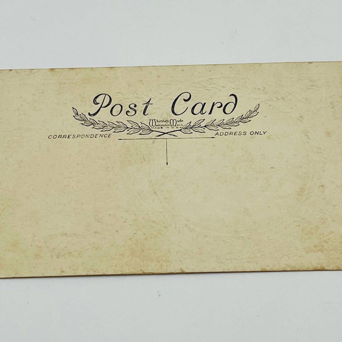 1912 Christmas Post Card PSALM 26:8 Whitney German Till Kurkan Church Snow PA4