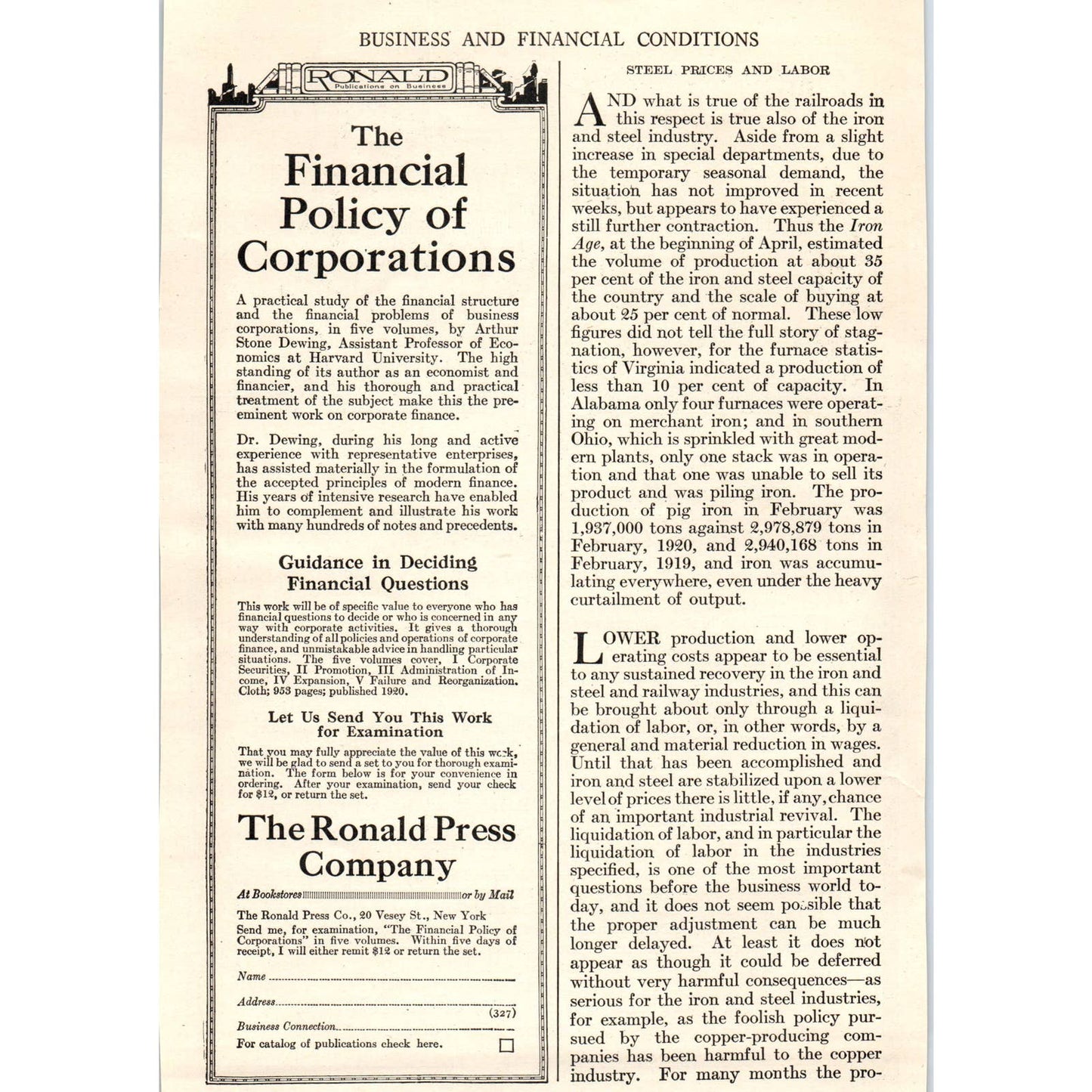 American Bankers Association Trust Company Division Wills 1921 Original Ad TJ7-L