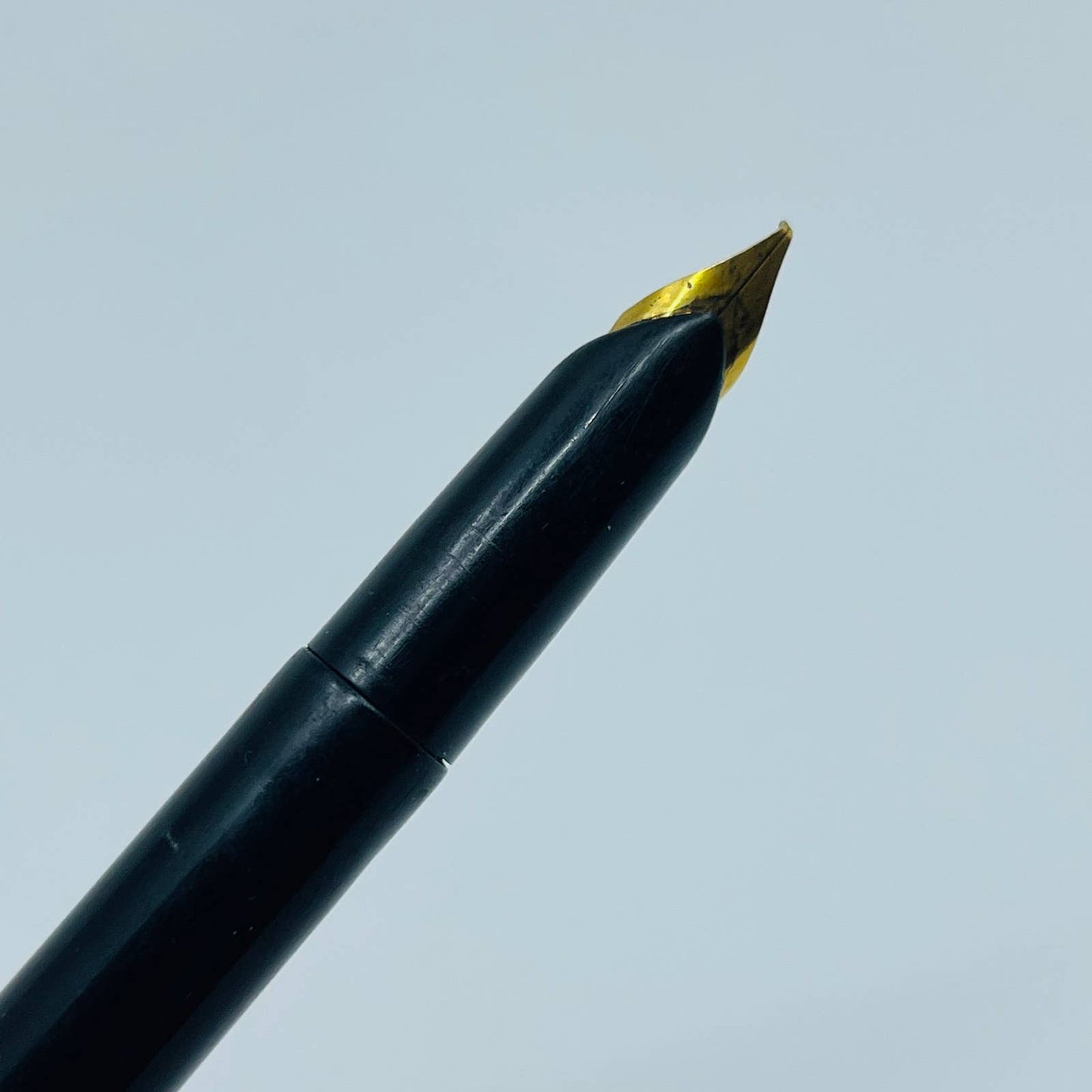 VTG Fountain Pen Black USA Single Gold Band SB3