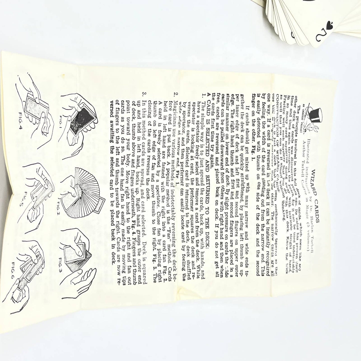 1944 Enardoe Playing Cards Linen Finish Bridge Size With Stamp TG1